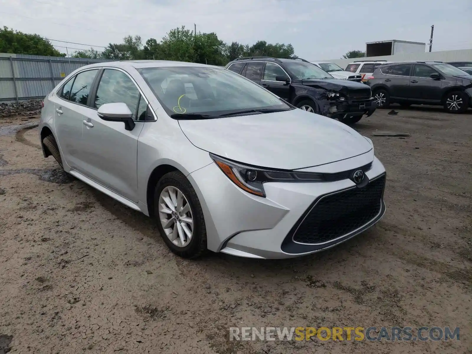 1 Photograph of a damaged car 5YFFPRAE0LP107175 TOYOTA COROLLA 2020