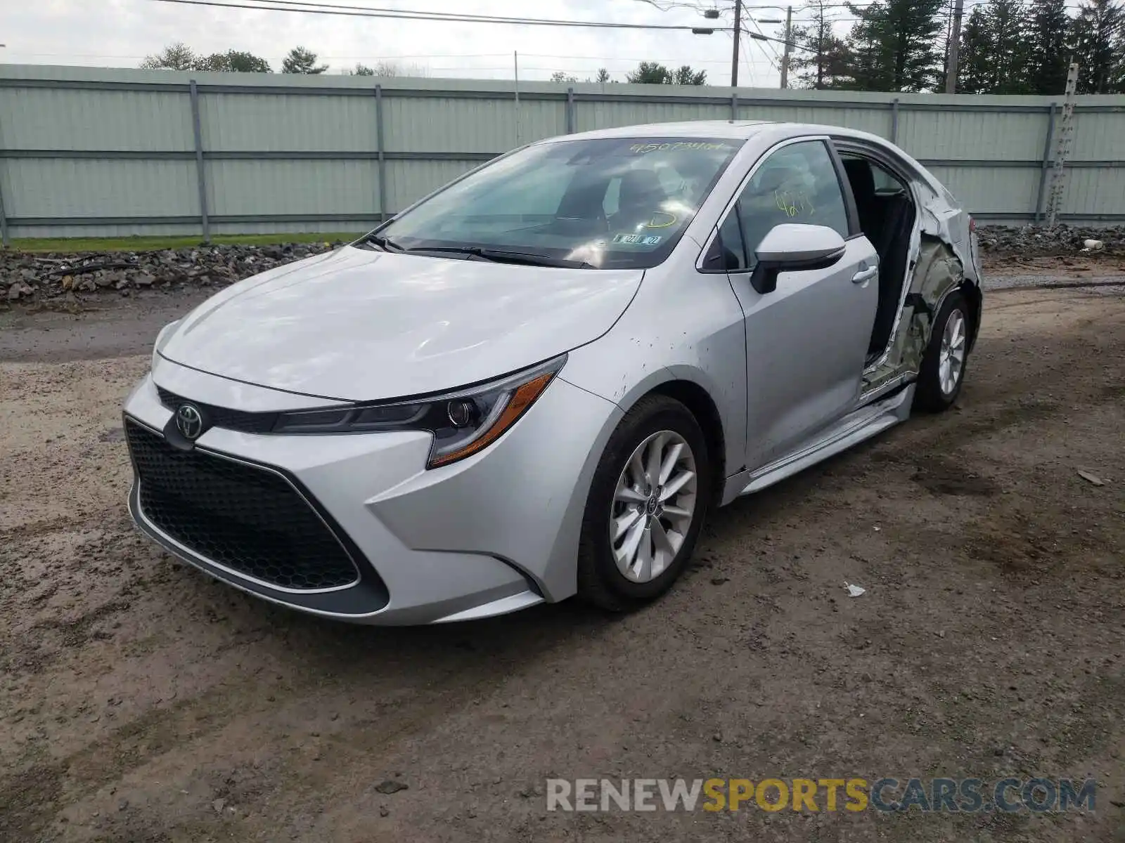 2 Photograph of a damaged car 5YFFPRAE0LP107175 TOYOTA COROLLA 2020