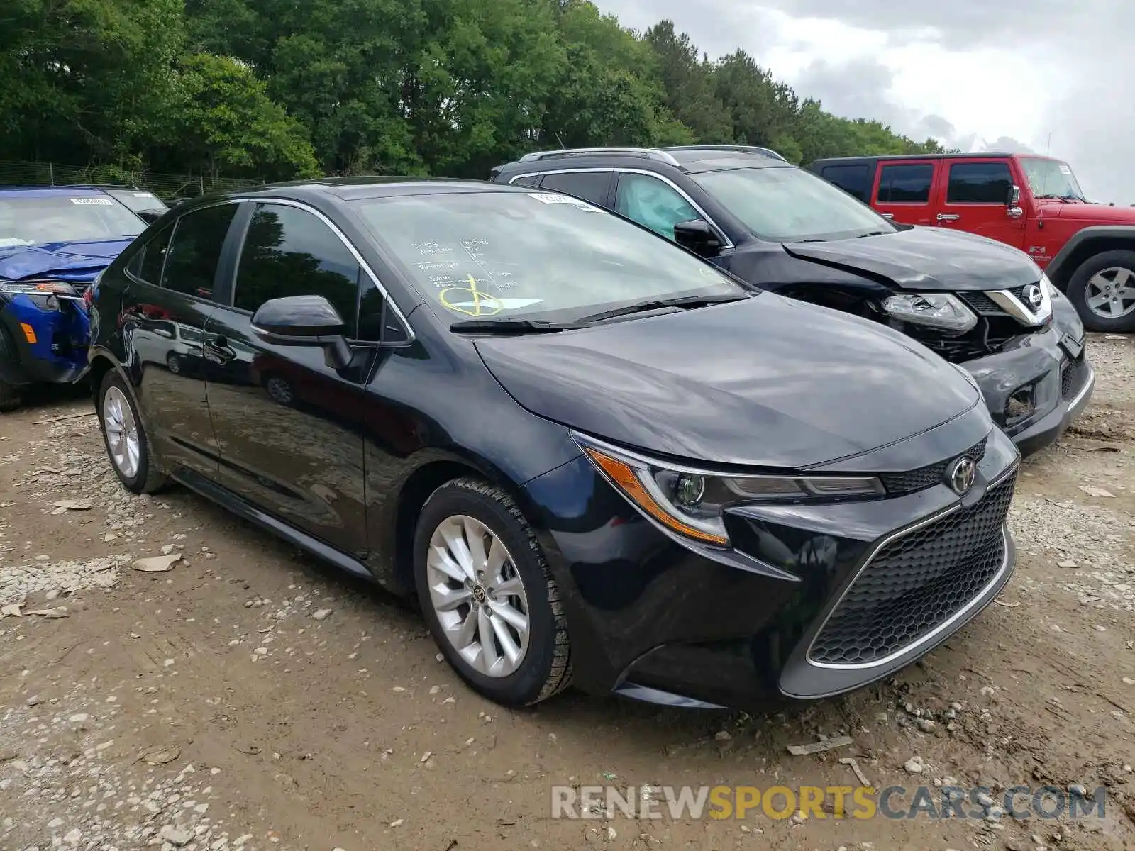 1 Photograph of a damaged car 5YFFPRAE1LP024483 TOYOTA COROLLA 2020