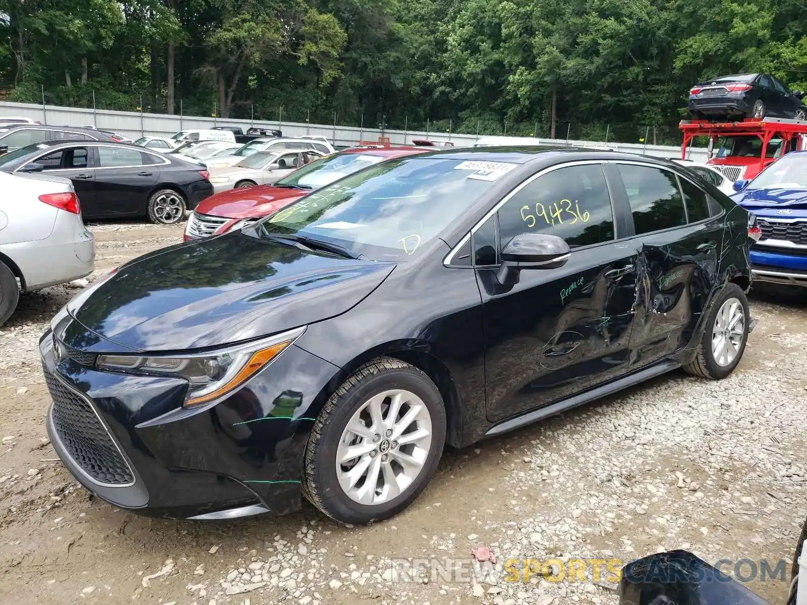 2 Photograph of a damaged car 5YFFPRAE1LP024483 TOYOTA COROLLA 2020