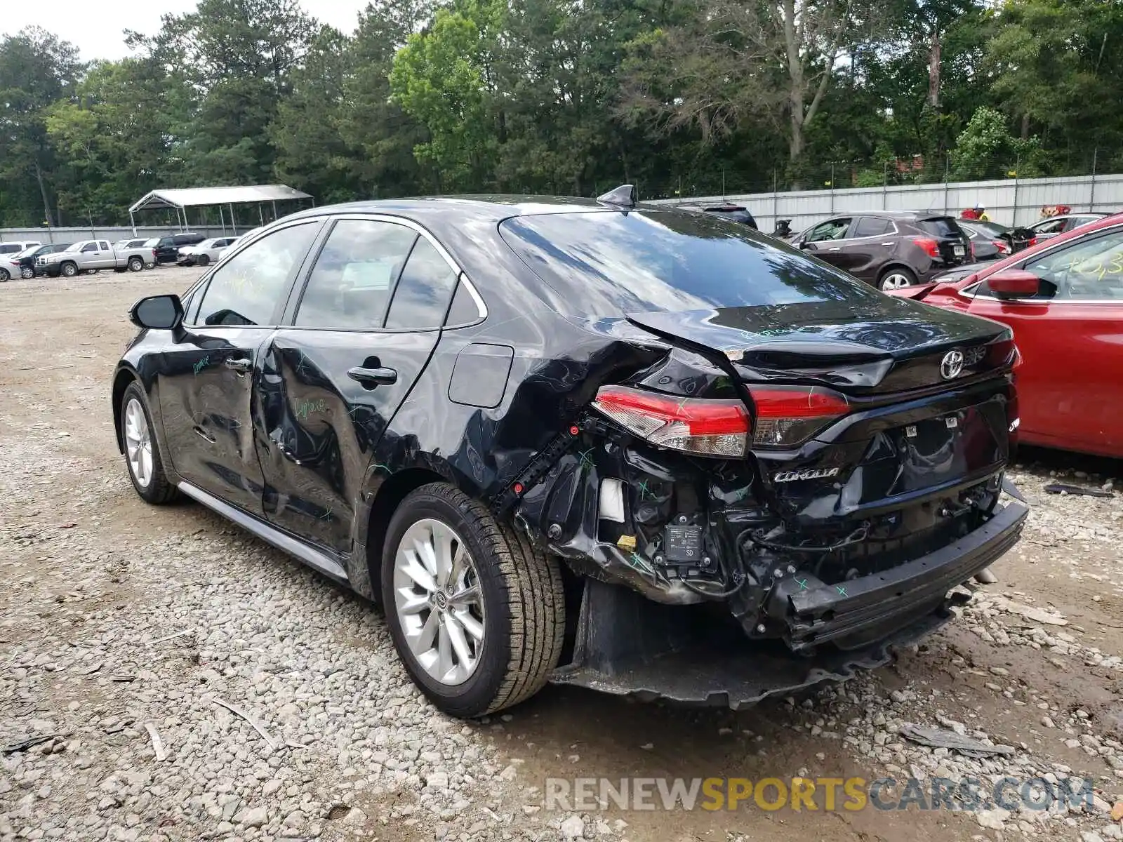 3 Photograph of a damaged car 5YFFPRAE1LP024483 TOYOTA COROLLA 2020