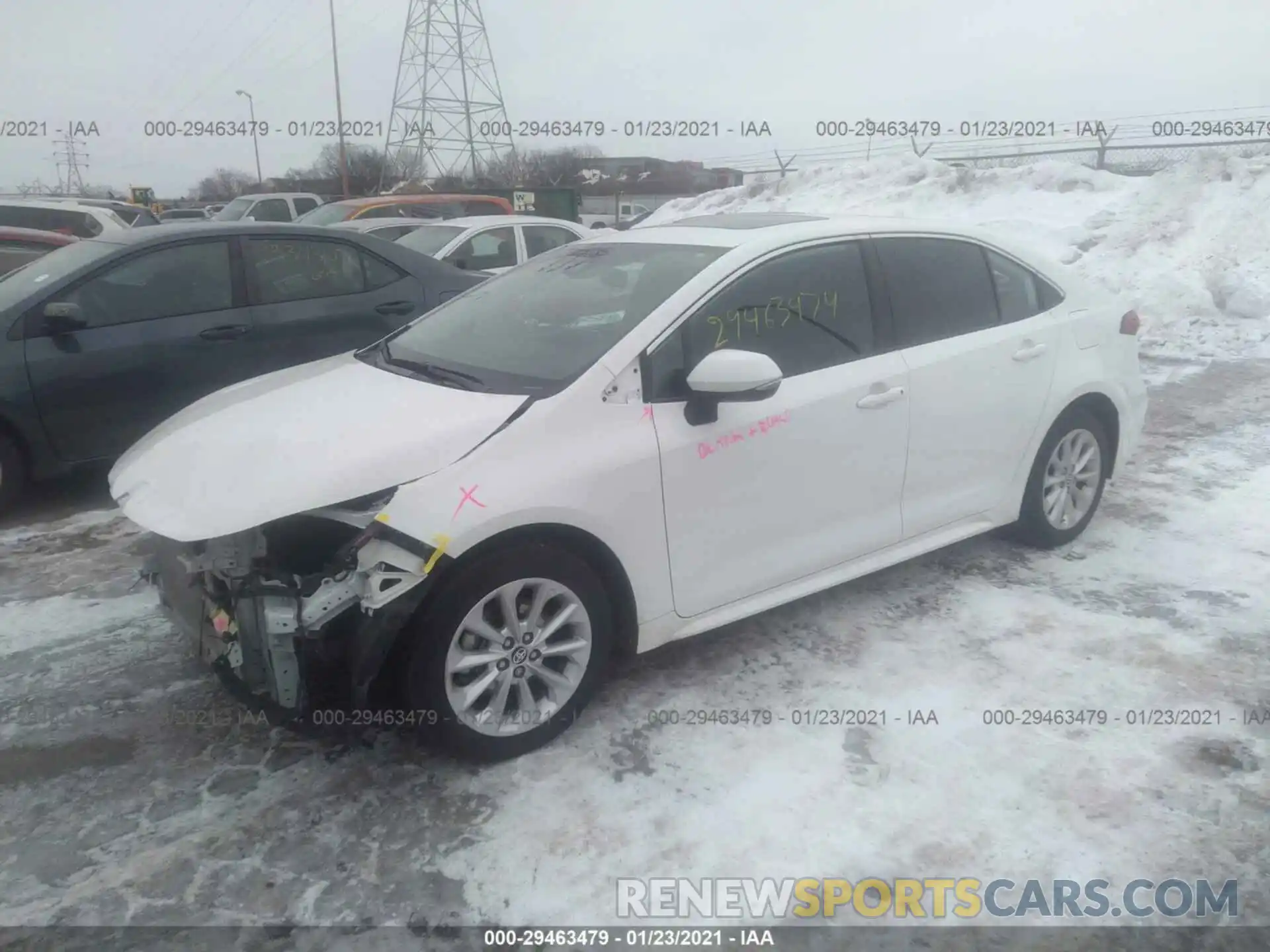 2 Photograph of a damaged car 5YFFPRAE2LP009507 TOYOTA COROLLA 2020