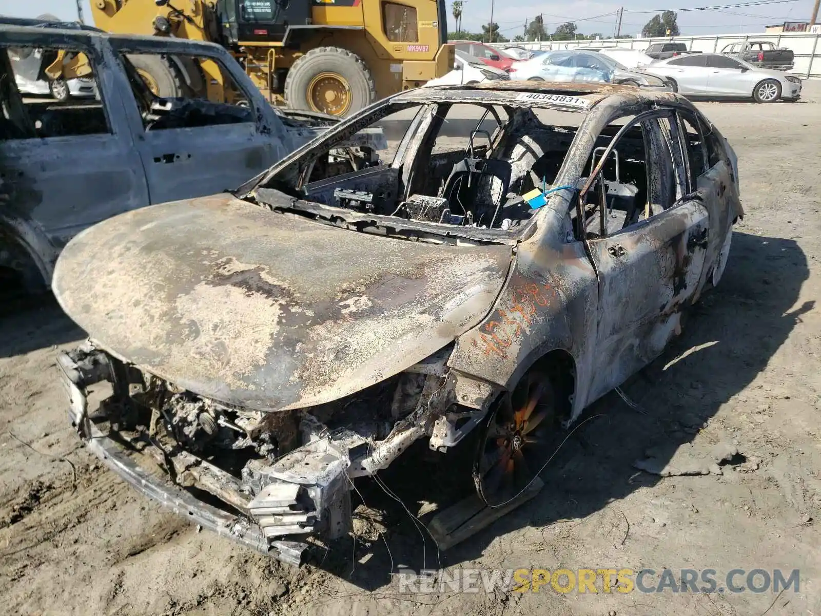 2 Photograph of a damaged car 5YFFPRAE2LP057301 TOYOTA COROLLA 2020