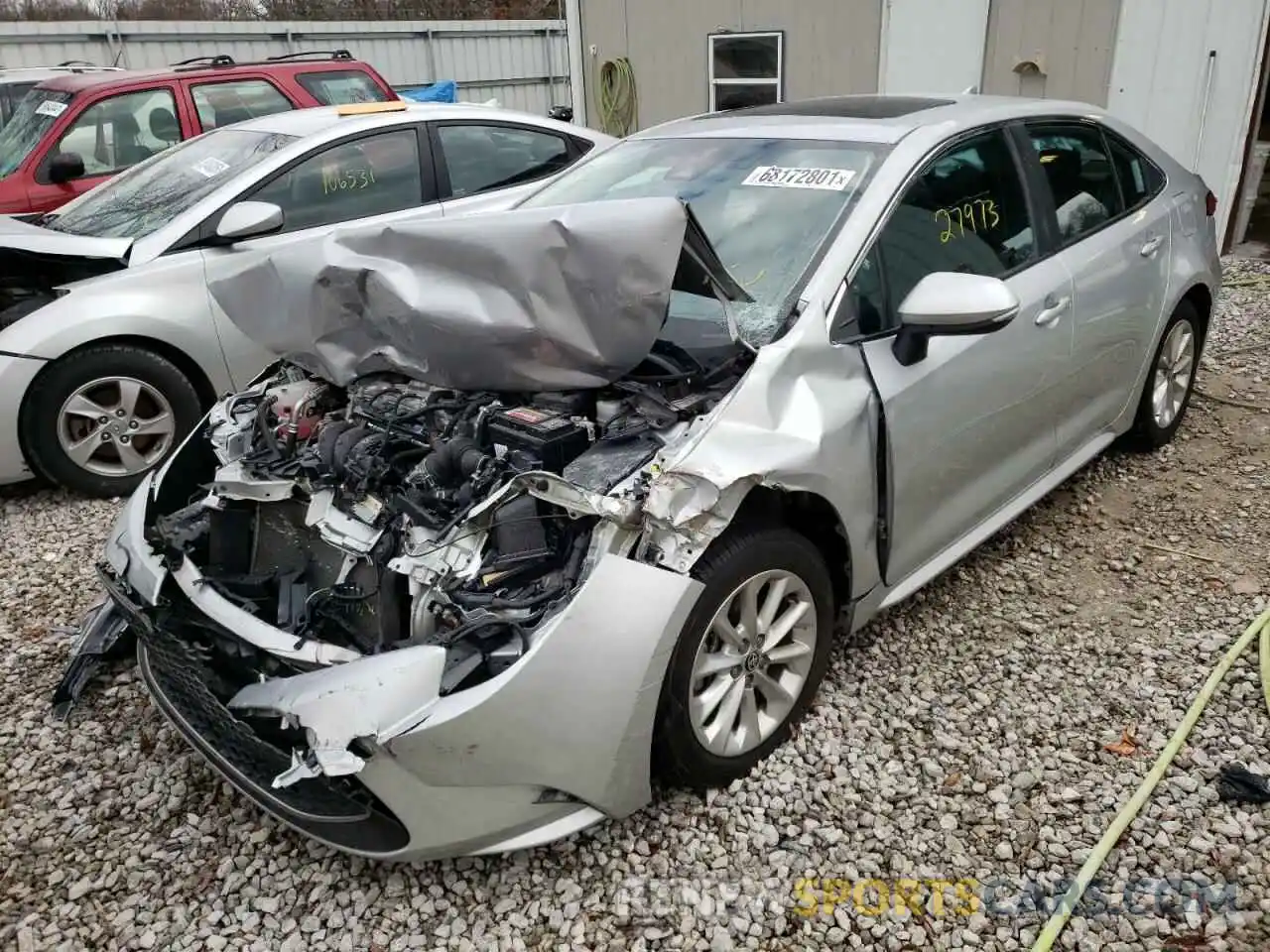 2 Photograph of a damaged car 5YFFPRAE2LP058013 TOYOTA COROLLA 2020