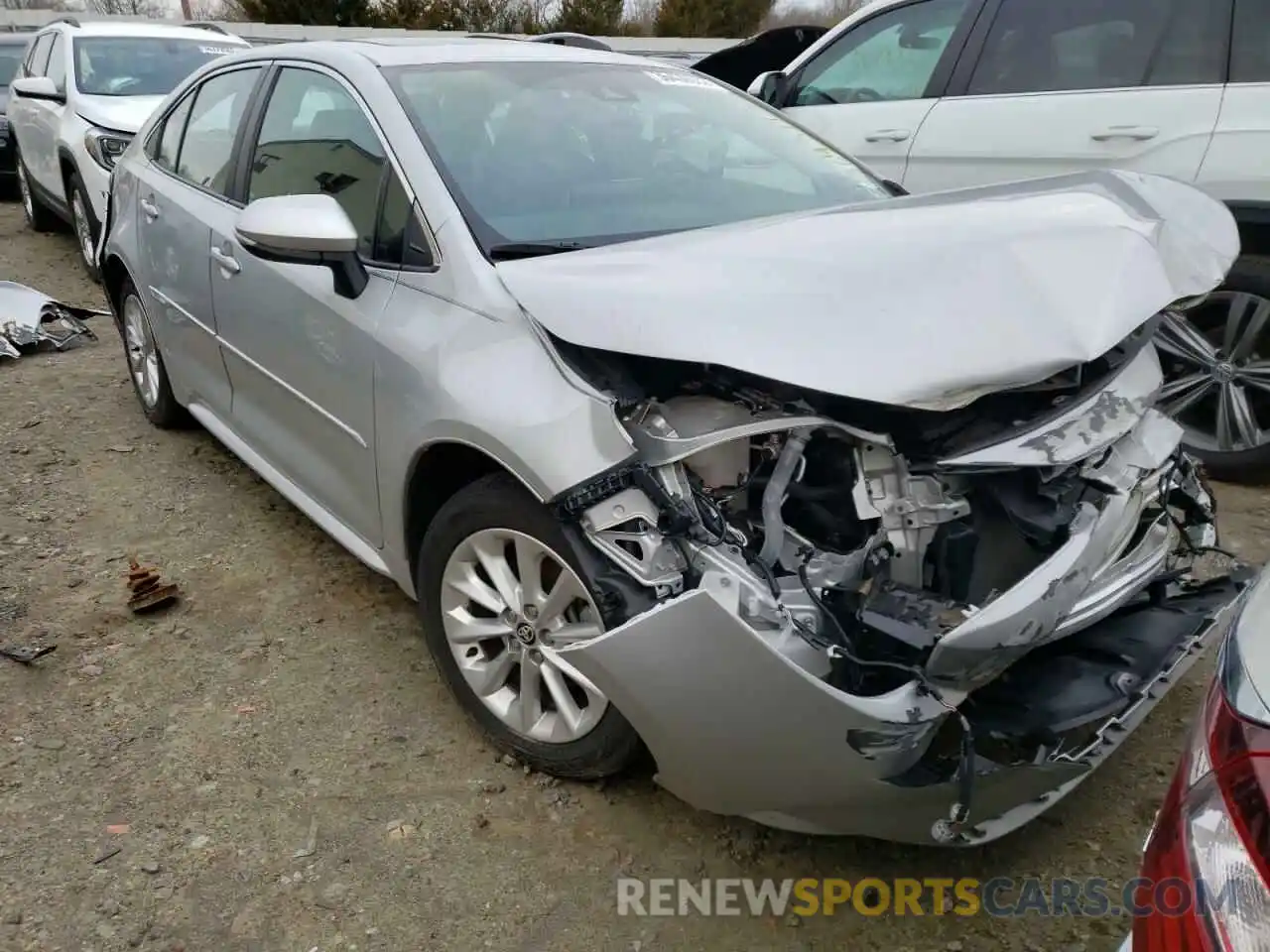 1 Photograph of a damaged car 5YFFPRAE2LP074437 TOYOTA COROLLA 2020