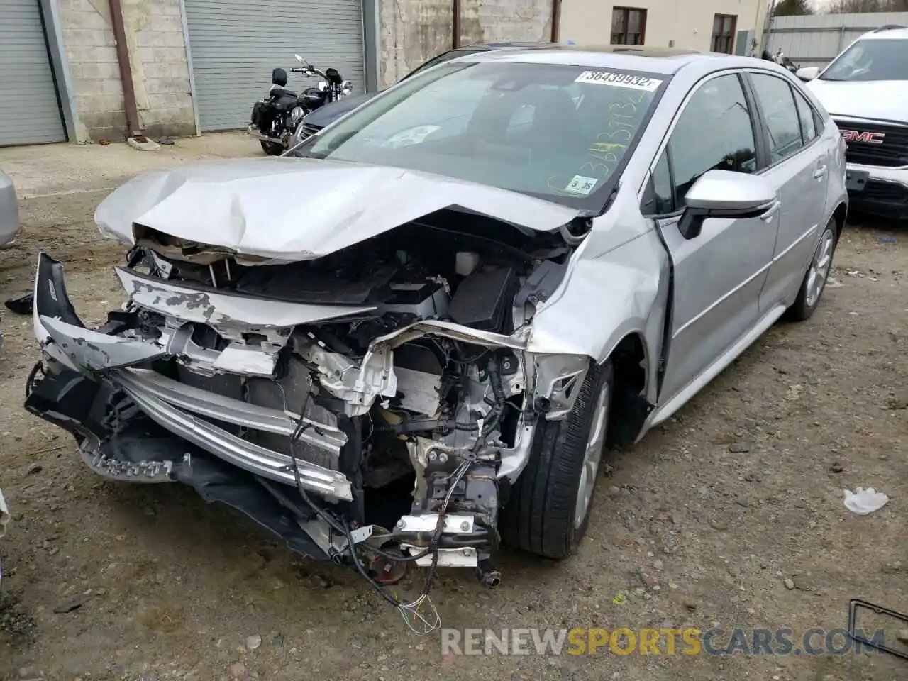 2 Photograph of a damaged car 5YFFPRAE2LP074437 TOYOTA COROLLA 2020