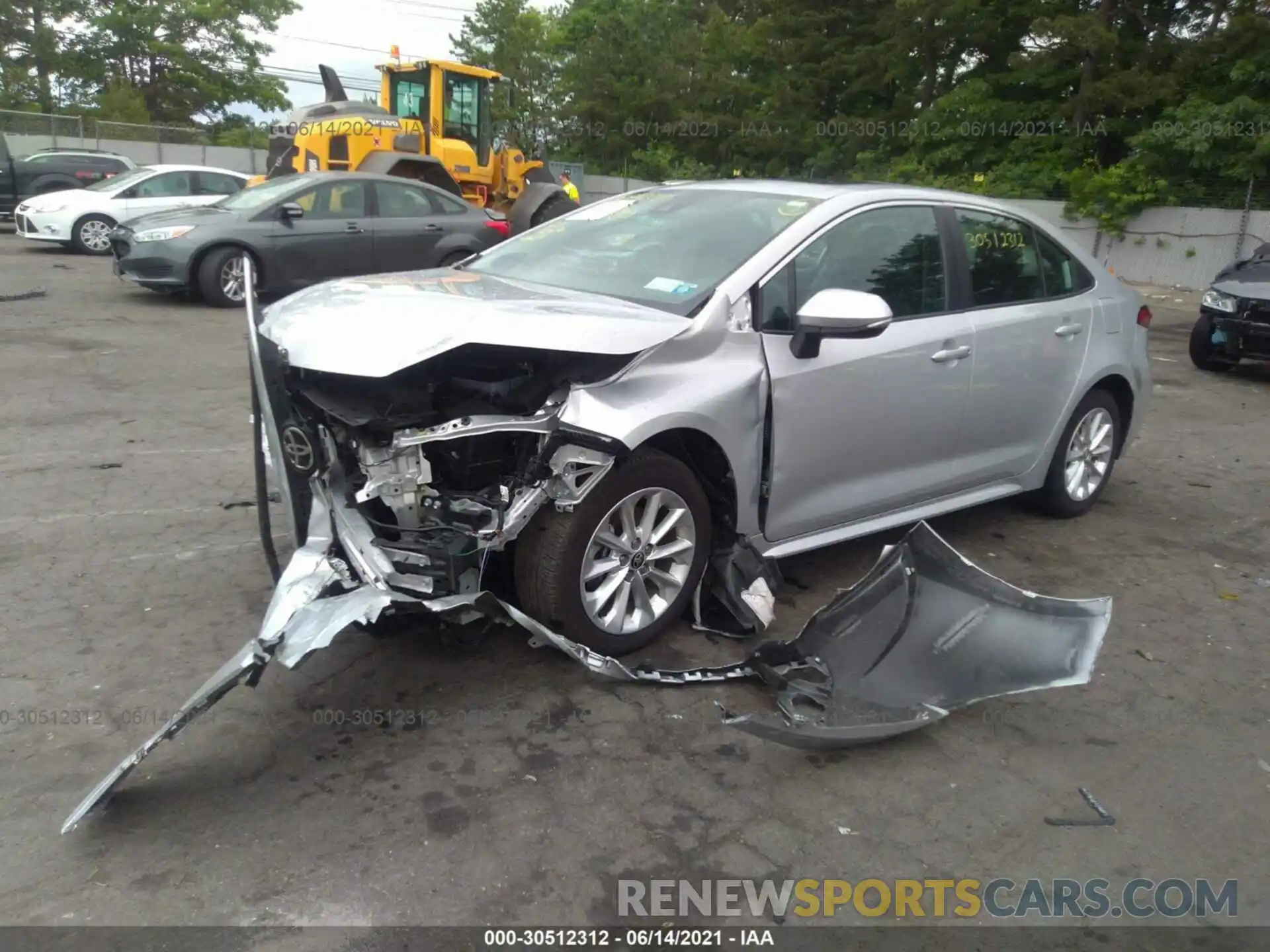 2 Photograph of a damaged car 5YFFPRAE2LP081372 TOYOTA COROLLA 2020