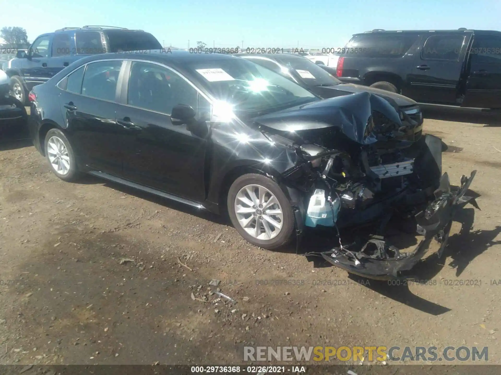 1 Photograph of a damaged car 5YFFPRAE2LP123913 TOYOTA COROLLA 2020