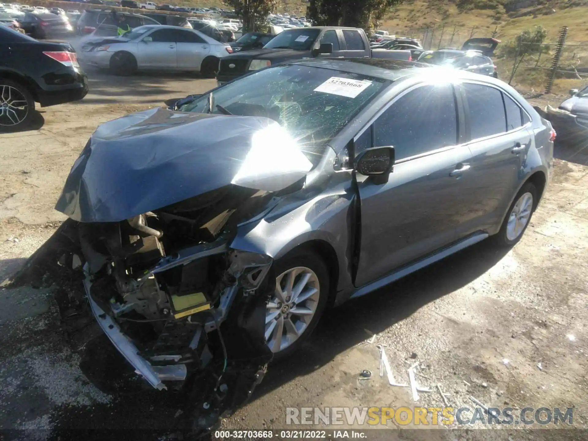 2 Photograph of a damaged car 5YFFPRAE3LP123063 TOYOTA COROLLA 2020