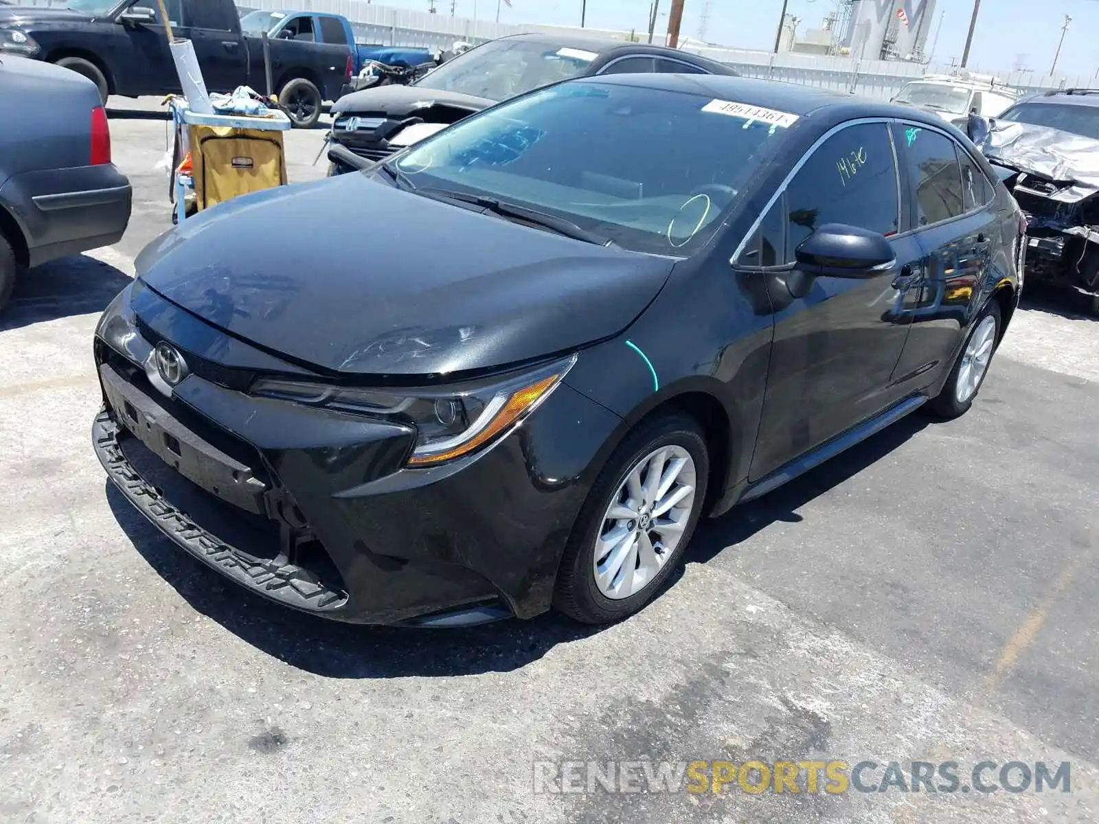 2 Photograph of a damaged car 5YFFPRAE5LP040038 TOYOTA COROLLA 2020