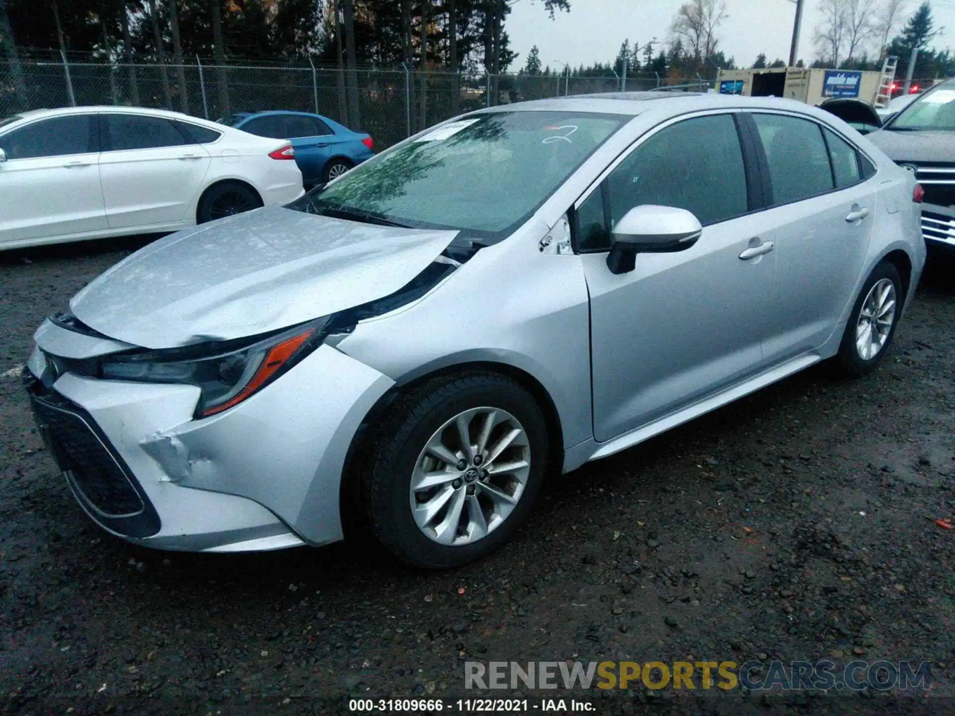 2 Photograph of a damaged car 5YFFPRAE5LP073797 TOYOTA COROLLA 2020