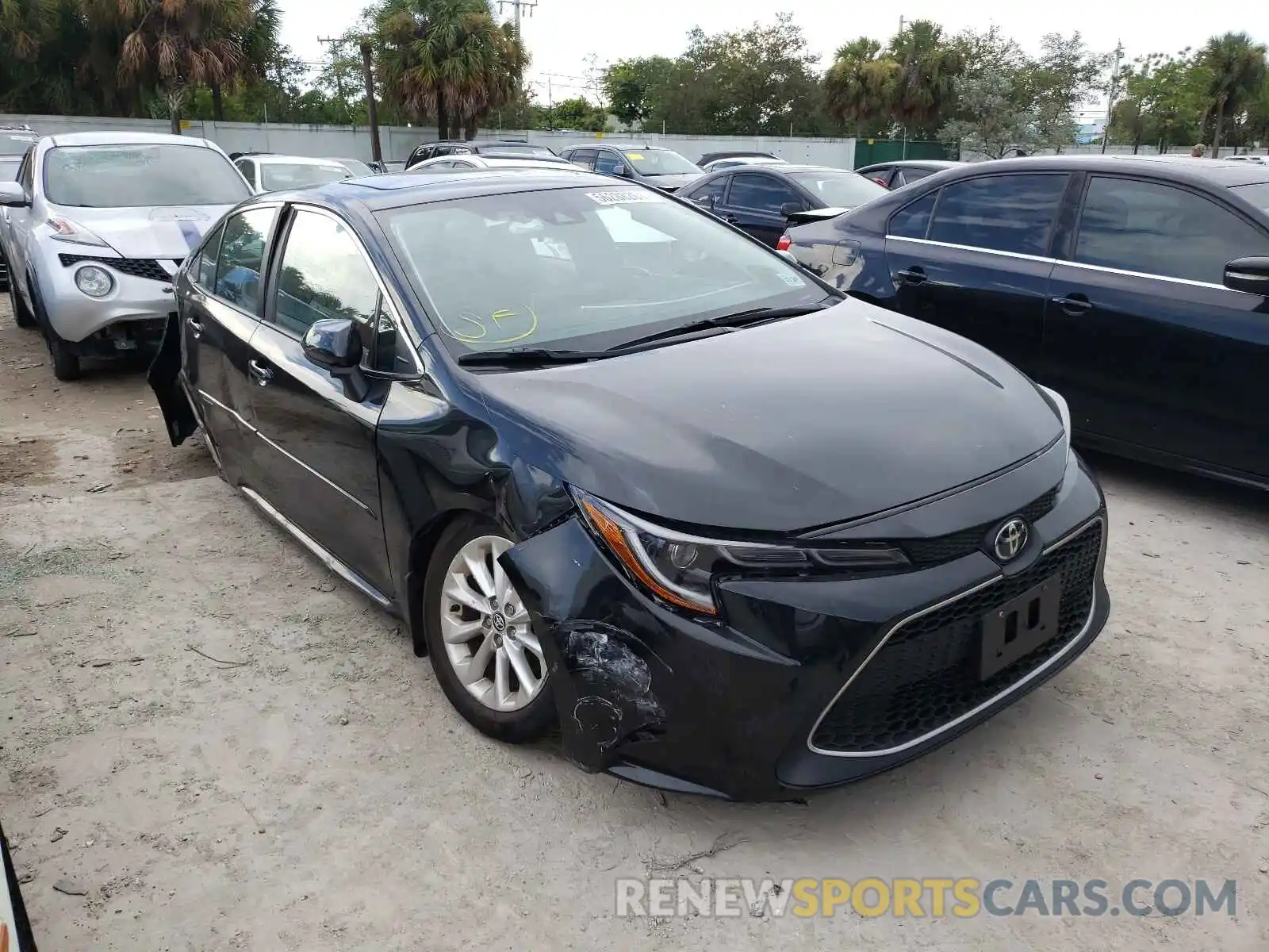 1 Photograph of a damaged car 5YFFPRAE5LP082385 TOYOTA COROLLA 2020