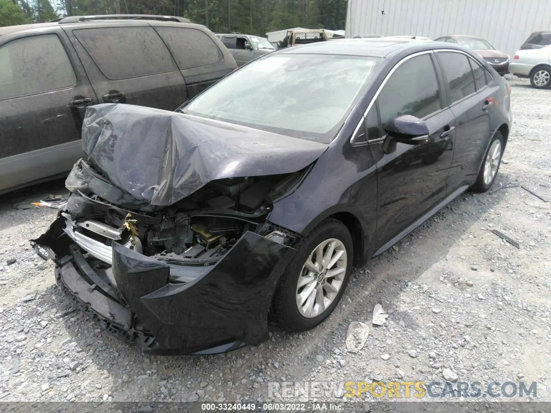 2 Photograph of a damaged car 5YFFPRAE5LP129947 TOYOTA COROLLA 2020