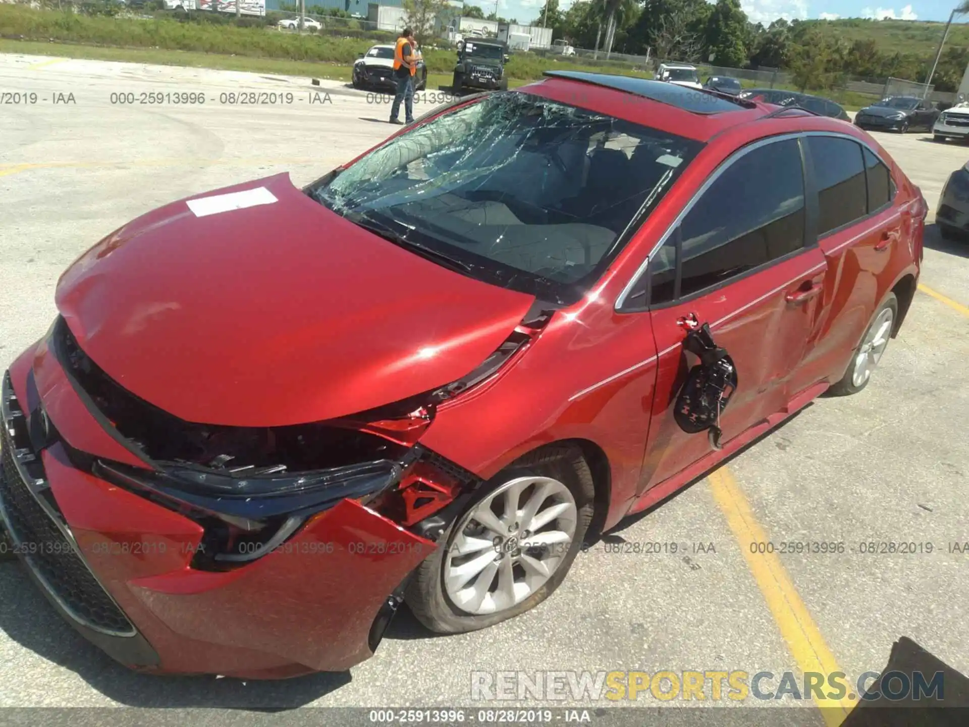 2 Photograph of a damaged car 5YFFPRAE6LP005850 TOYOTA COROLLA 2020