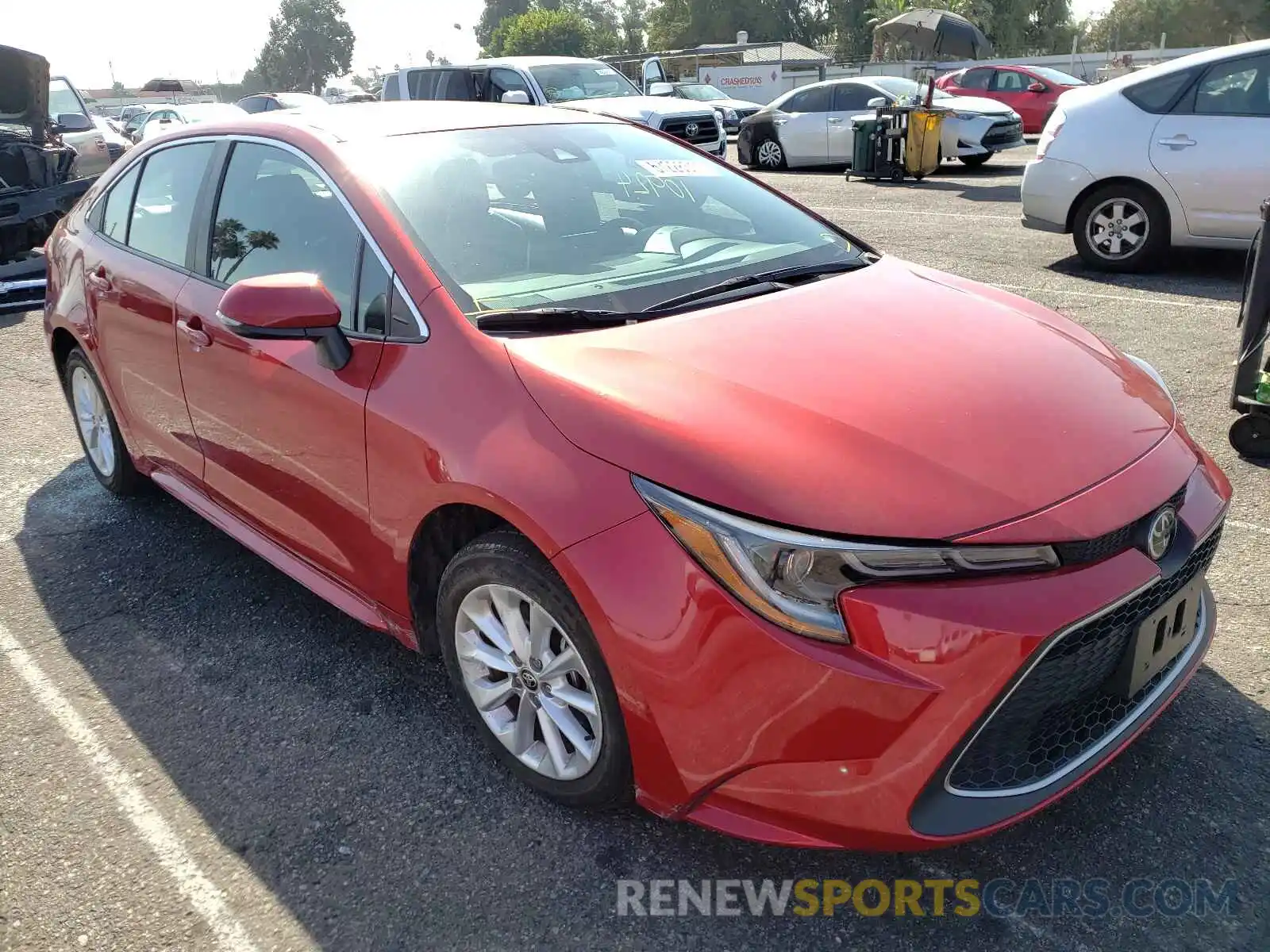 1 Photograph of a damaged car 5YFFPRAE7LP007994 TOYOTA COROLLA 2020