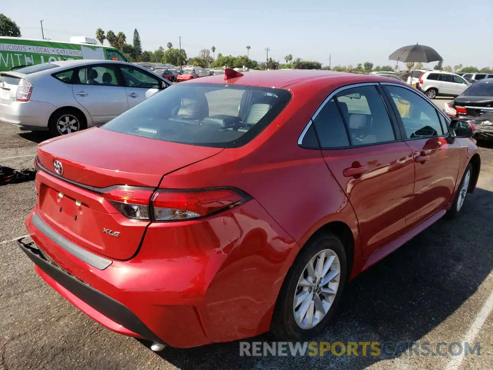 4 Photograph of a damaged car 5YFFPRAE7LP007994 TOYOTA COROLLA 2020