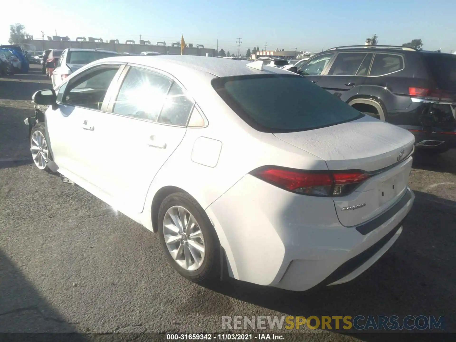 3 Photograph of a damaged car 5YFFPRAE7LP109344 TOYOTA COROLLA 2020