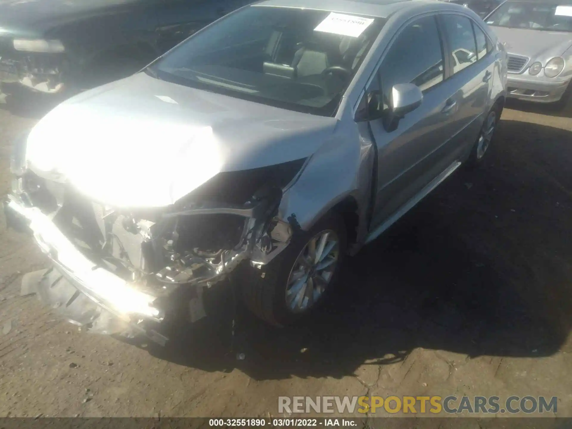 2 Photograph of a damaged car 5YFFPRAE8LP054628 TOYOTA COROLLA 2020