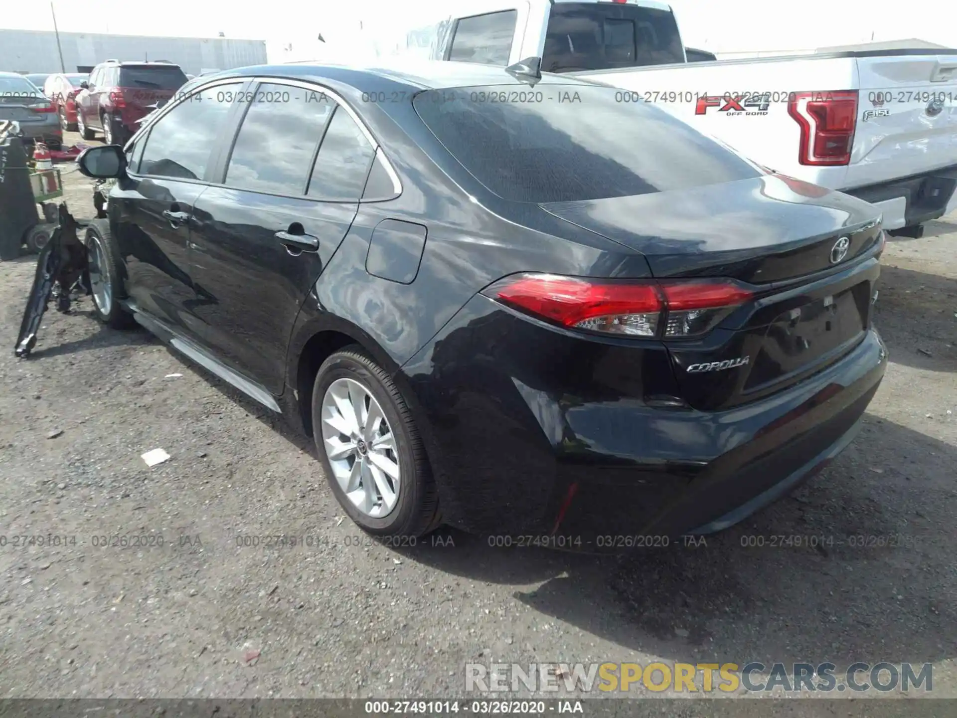 3 Photograph of a damaged car 5YFFPRAE8LP058663 TOYOTA COROLLA 2020