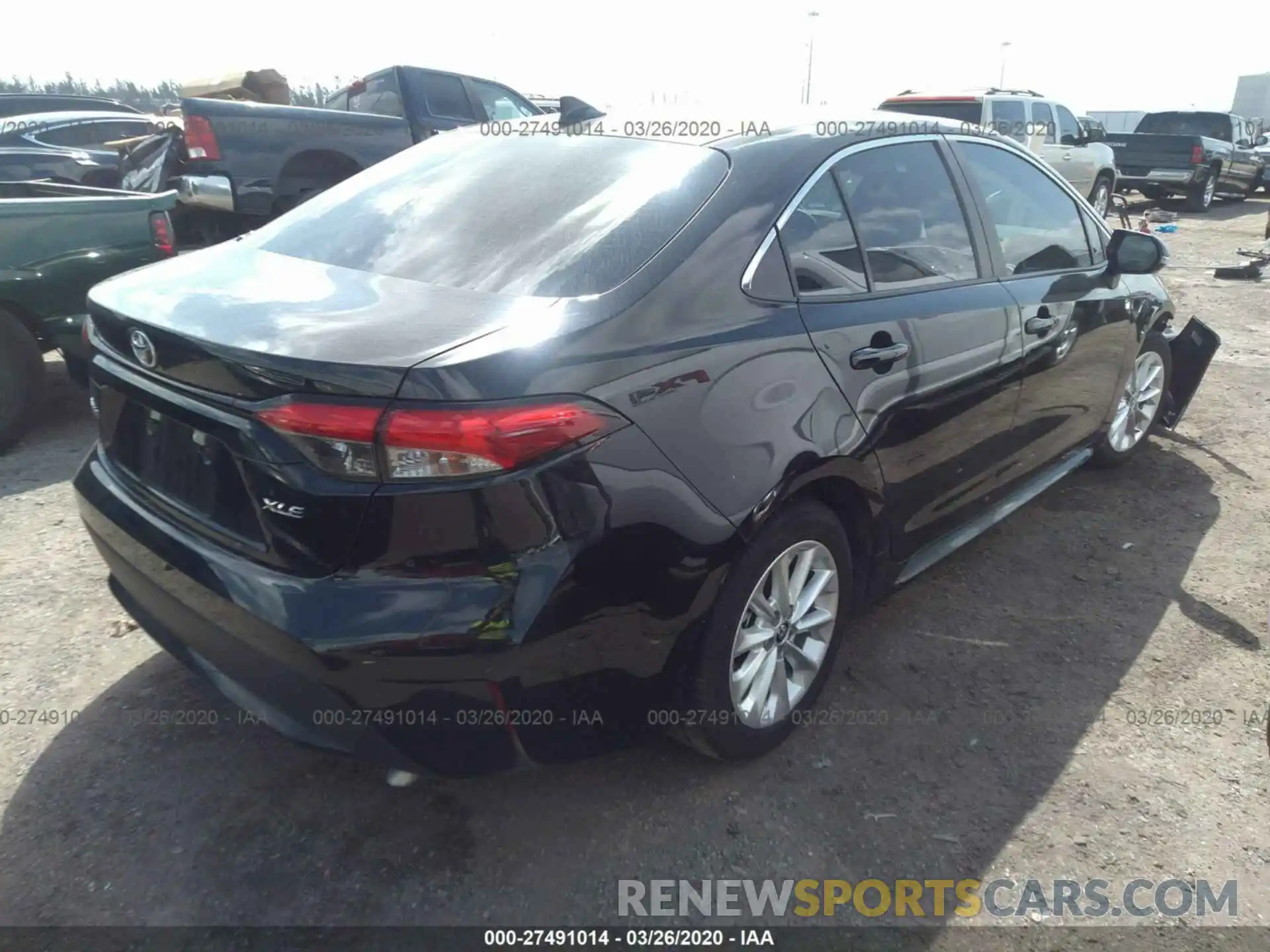 4 Photograph of a damaged car 5YFFPRAE8LP058663 TOYOTA COROLLA 2020