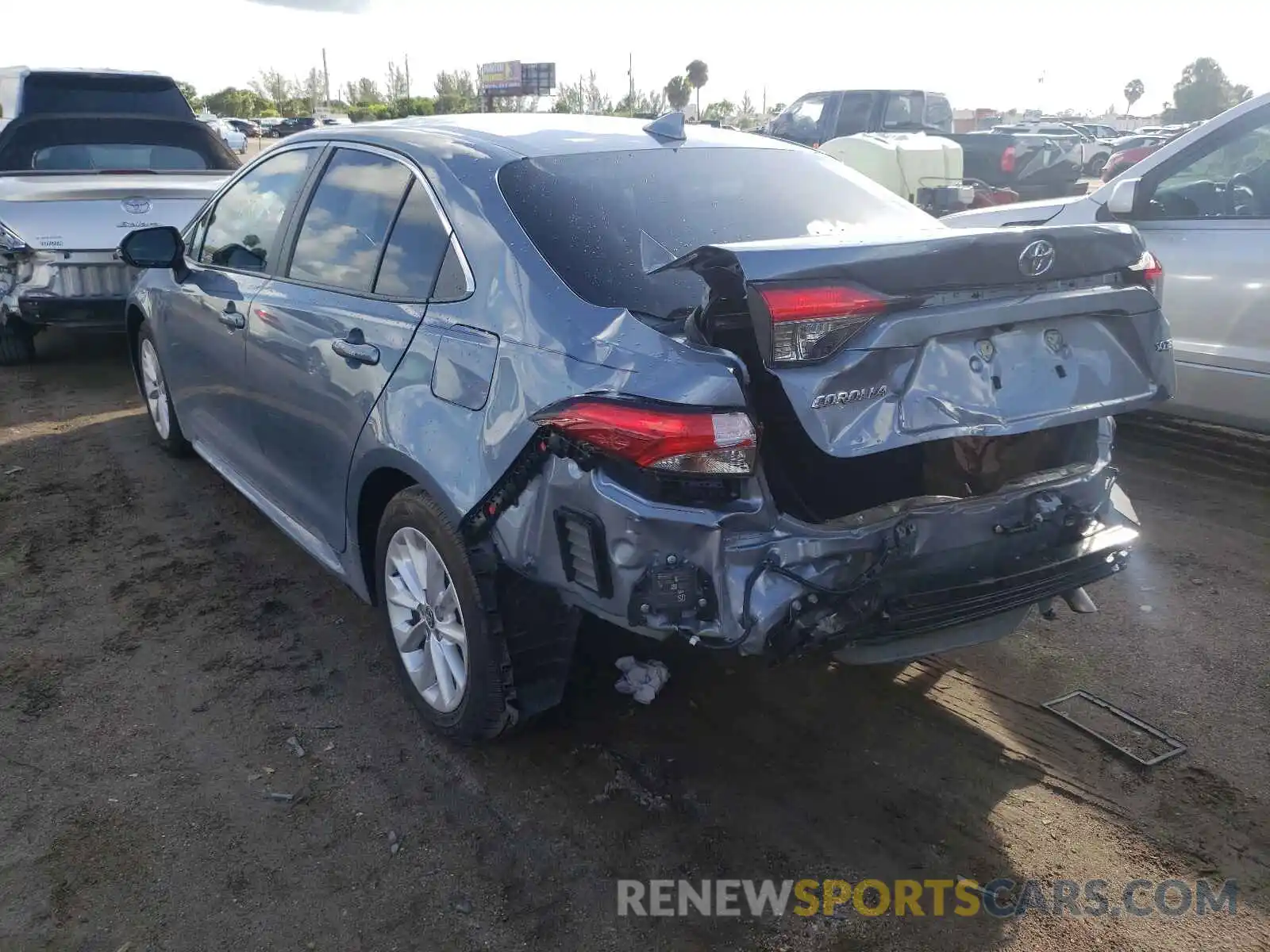 3 Photograph of a damaged car 5YFFPRAE9LP022335 TOYOTA COROLLA 2020