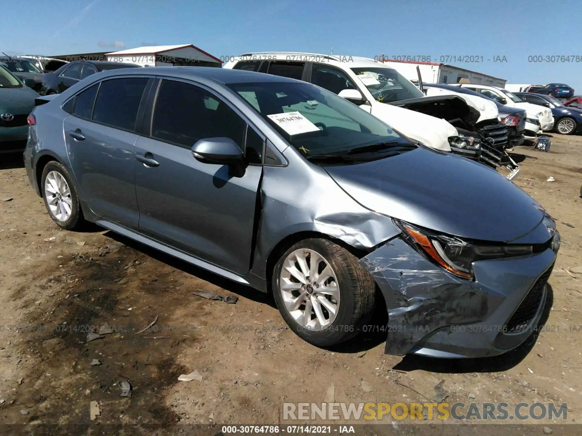 1 Photograph of a damaged car 5YFFPRAEXLP096797 TOYOTA COROLLA 2020