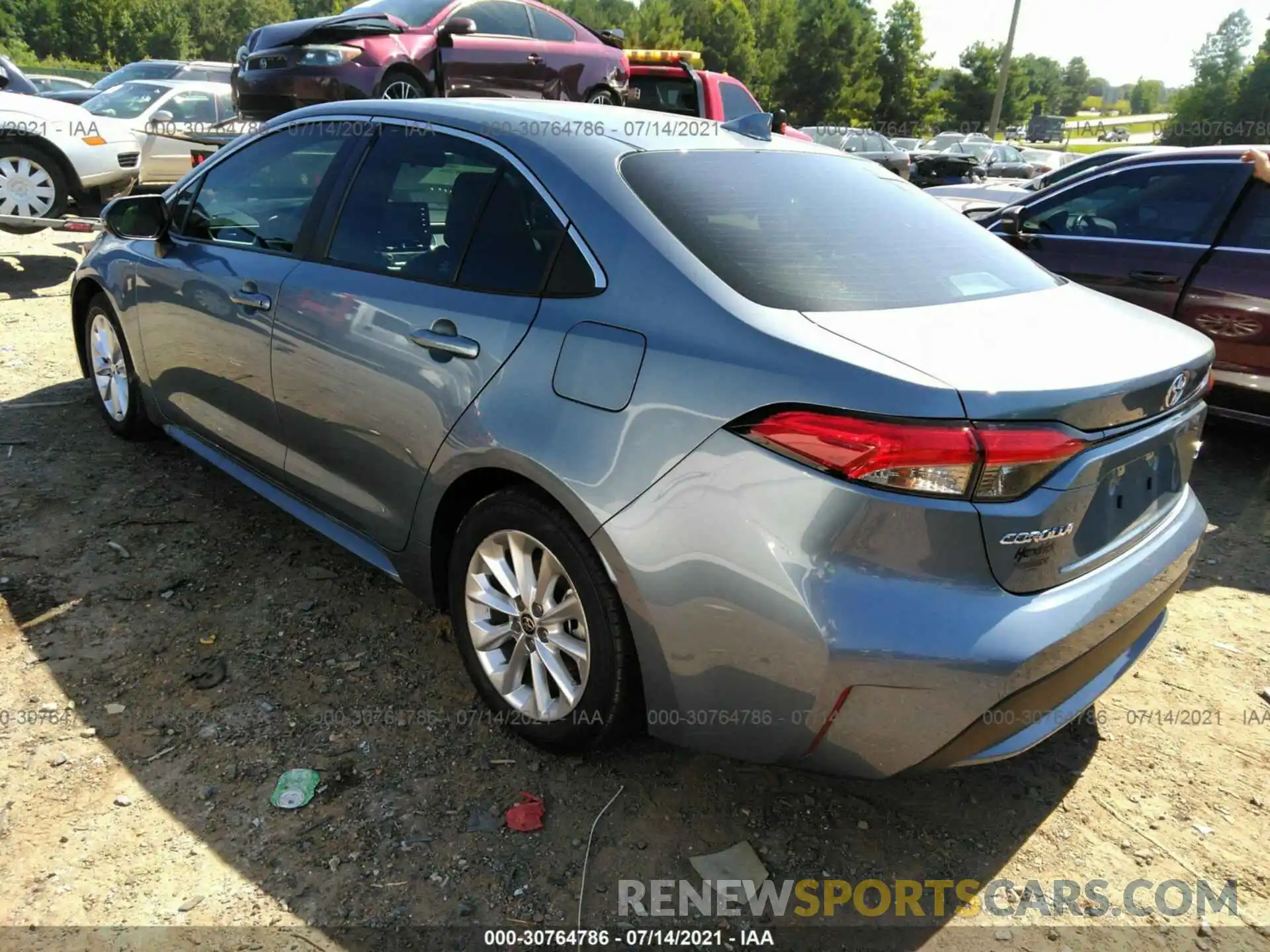 3 Photograph of a damaged car 5YFFPRAEXLP096797 TOYOTA COROLLA 2020