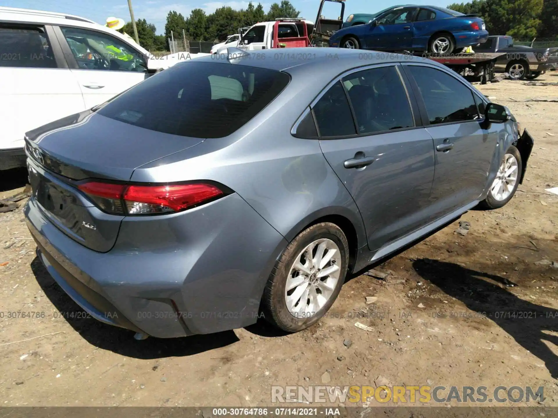 4 Photograph of a damaged car 5YFFPRAEXLP096797 TOYOTA COROLLA 2020