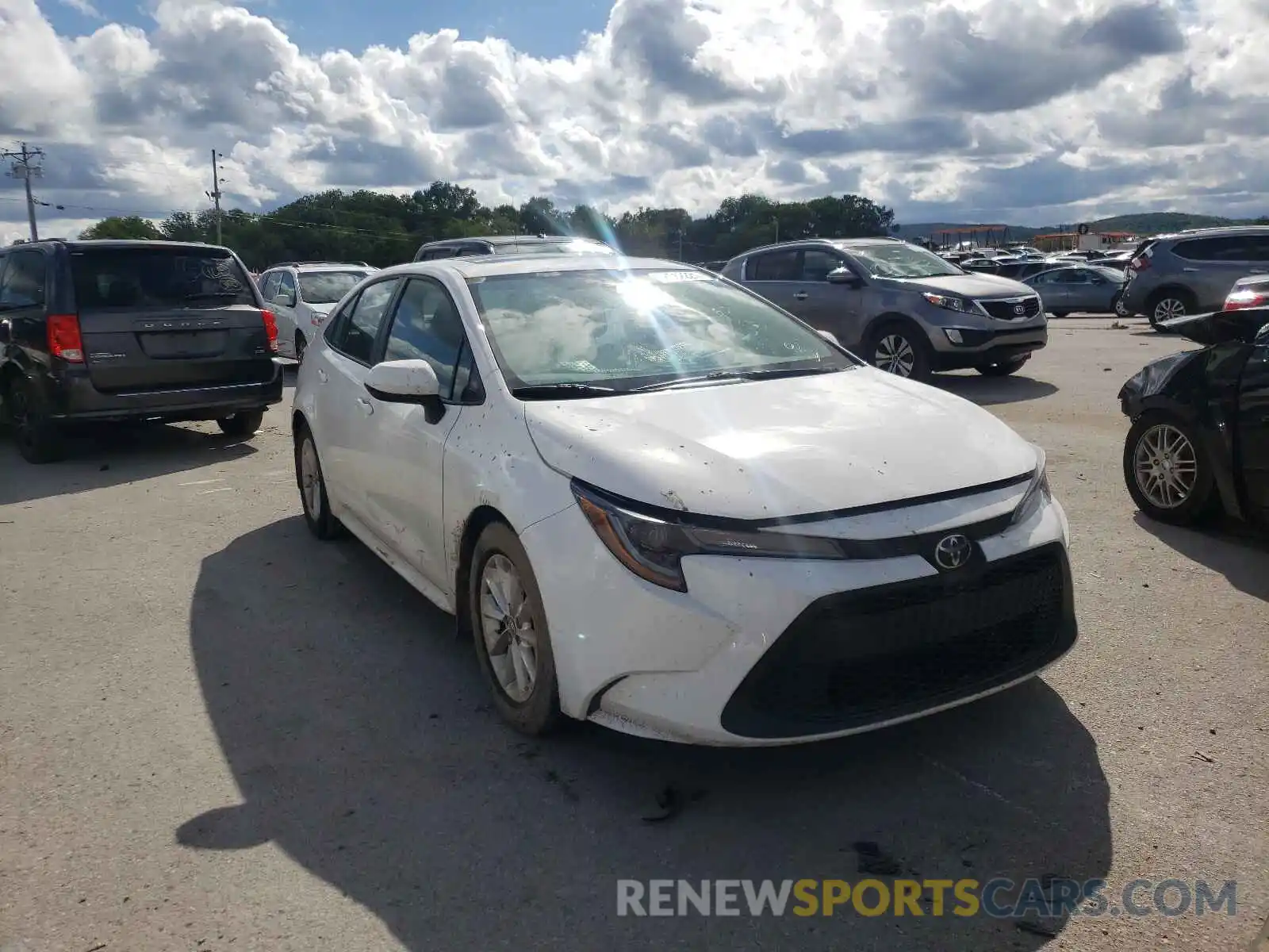 1 Photograph of a damaged car 5YFHPRAE0LP010597 TOYOTA COROLLA 2020