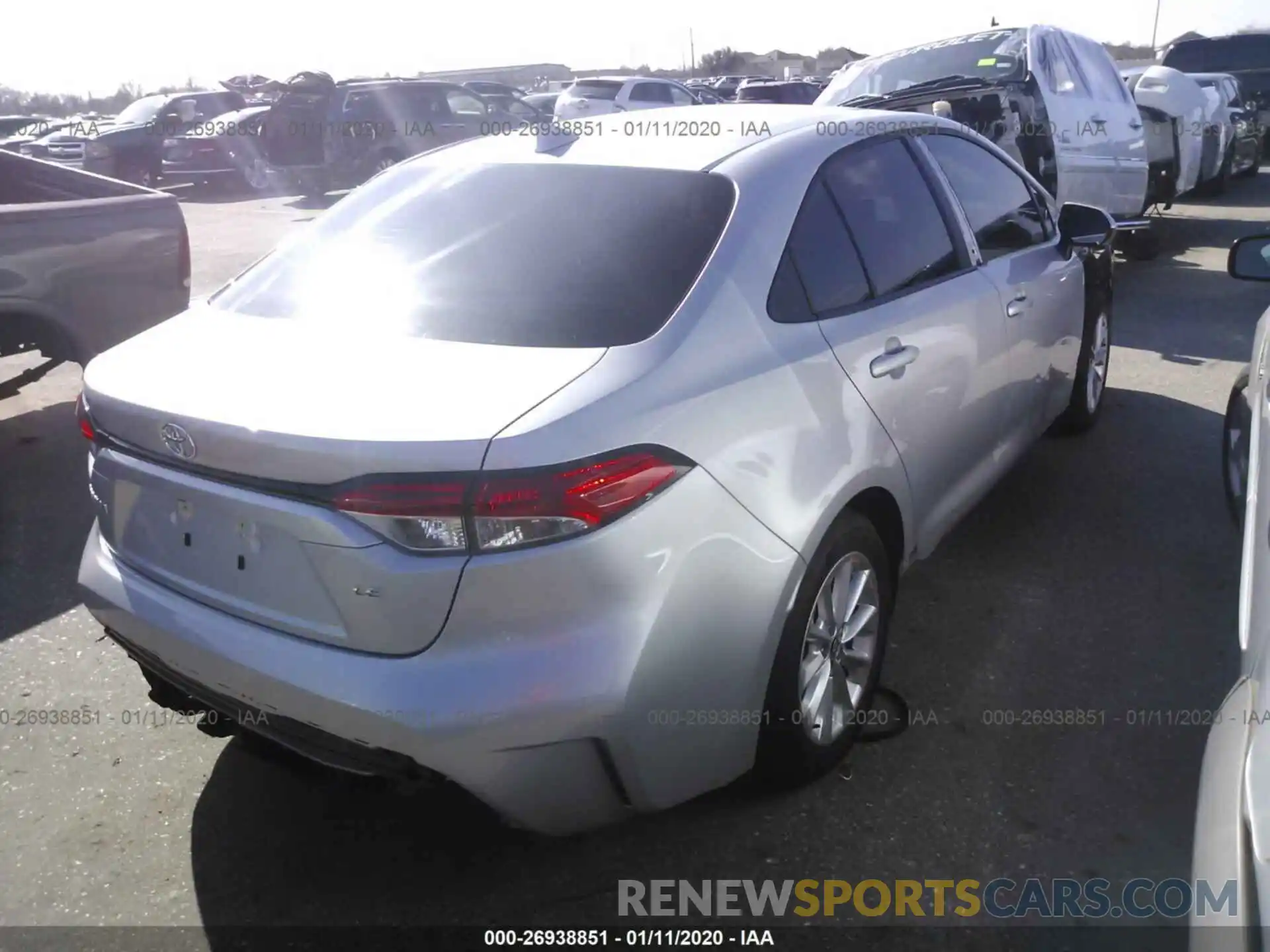 4 Photograph of a damaged car 5YFHPRAE0LP028906 TOYOTA COROLLA 2020