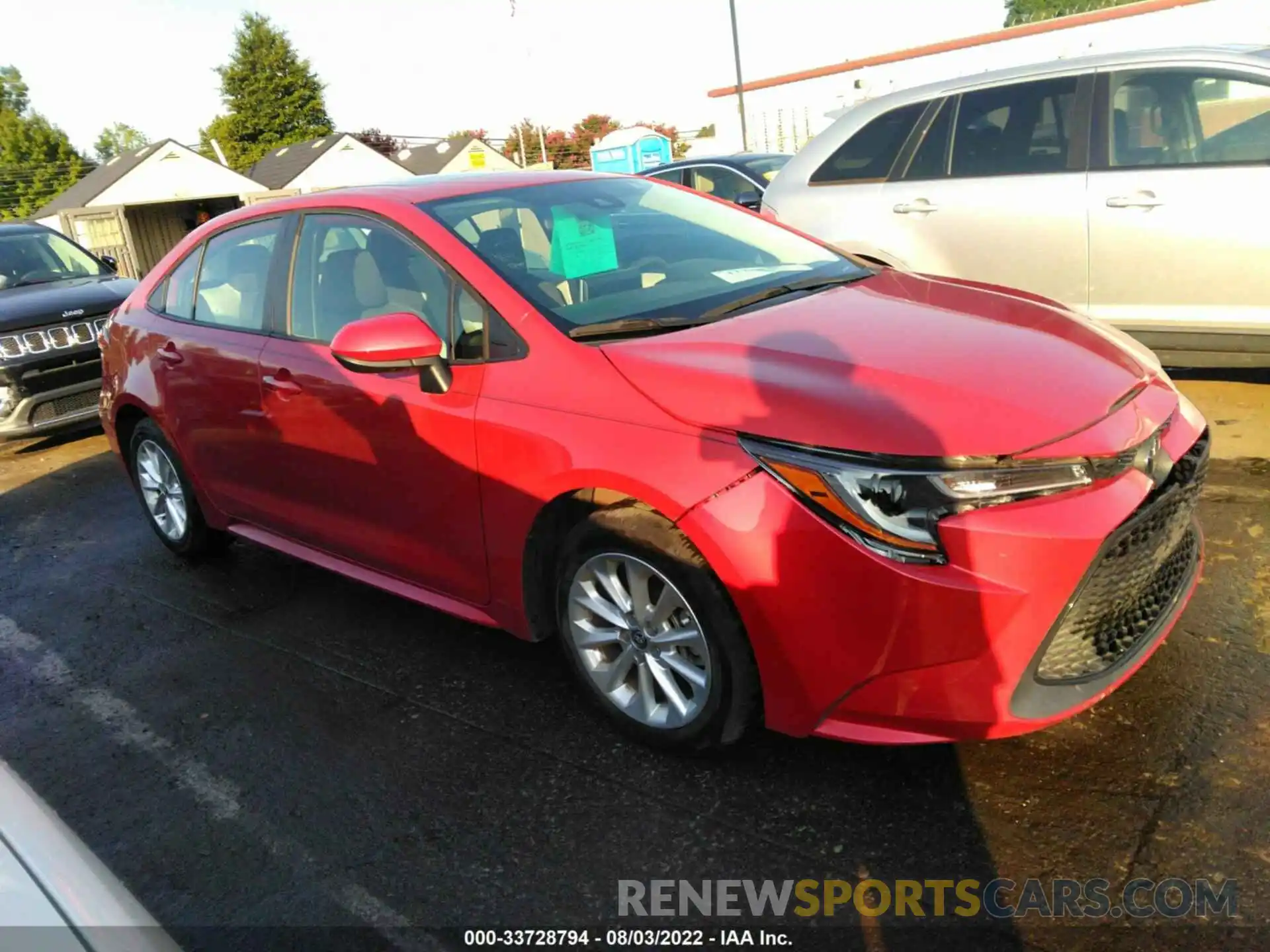 1 Photograph of a damaged car 5YFHPRAE0LP058360 TOYOTA COROLLA 2020