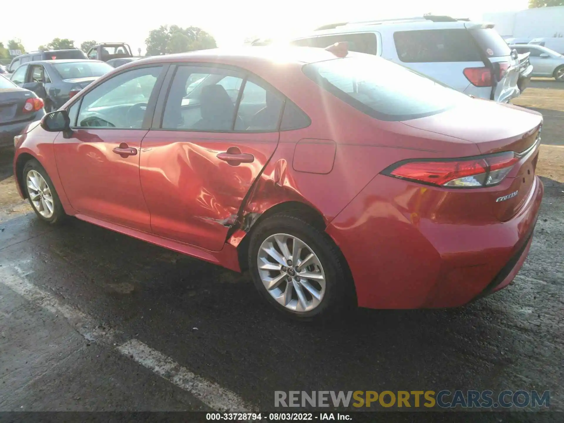 3 Photograph of a damaged car 5YFHPRAE0LP058360 TOYOTA COROLLA 2020