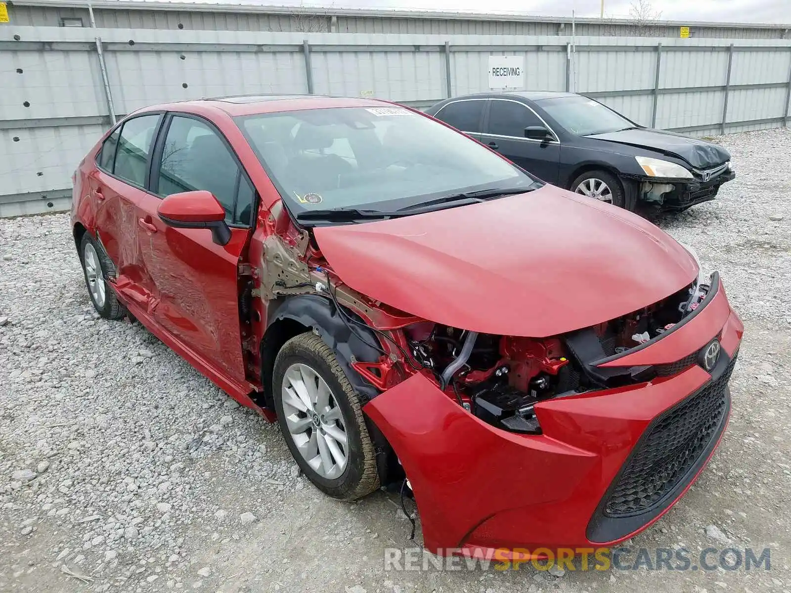 1 Photograph of a damaged car 5YFHPRAE0LP089110 TOYOTA COROLLA 2020