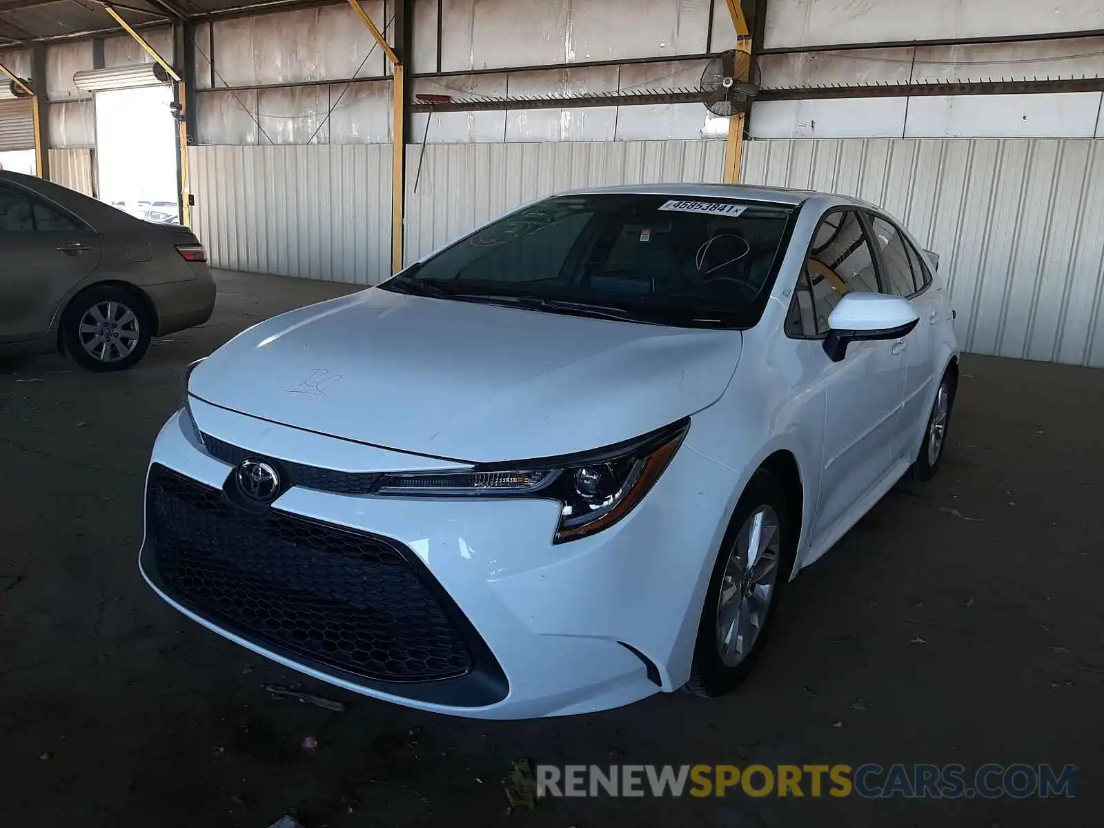 2 Photograph of a damaged car 5YFHPRAE0LP140315 TOYOTA COROLLA 2020