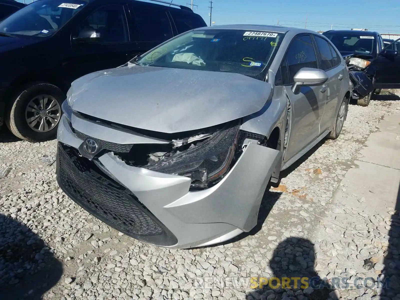 2 Photograph of a damaged car 5YFHPRAE1LP017171 TOYOTA COROLLA 2020