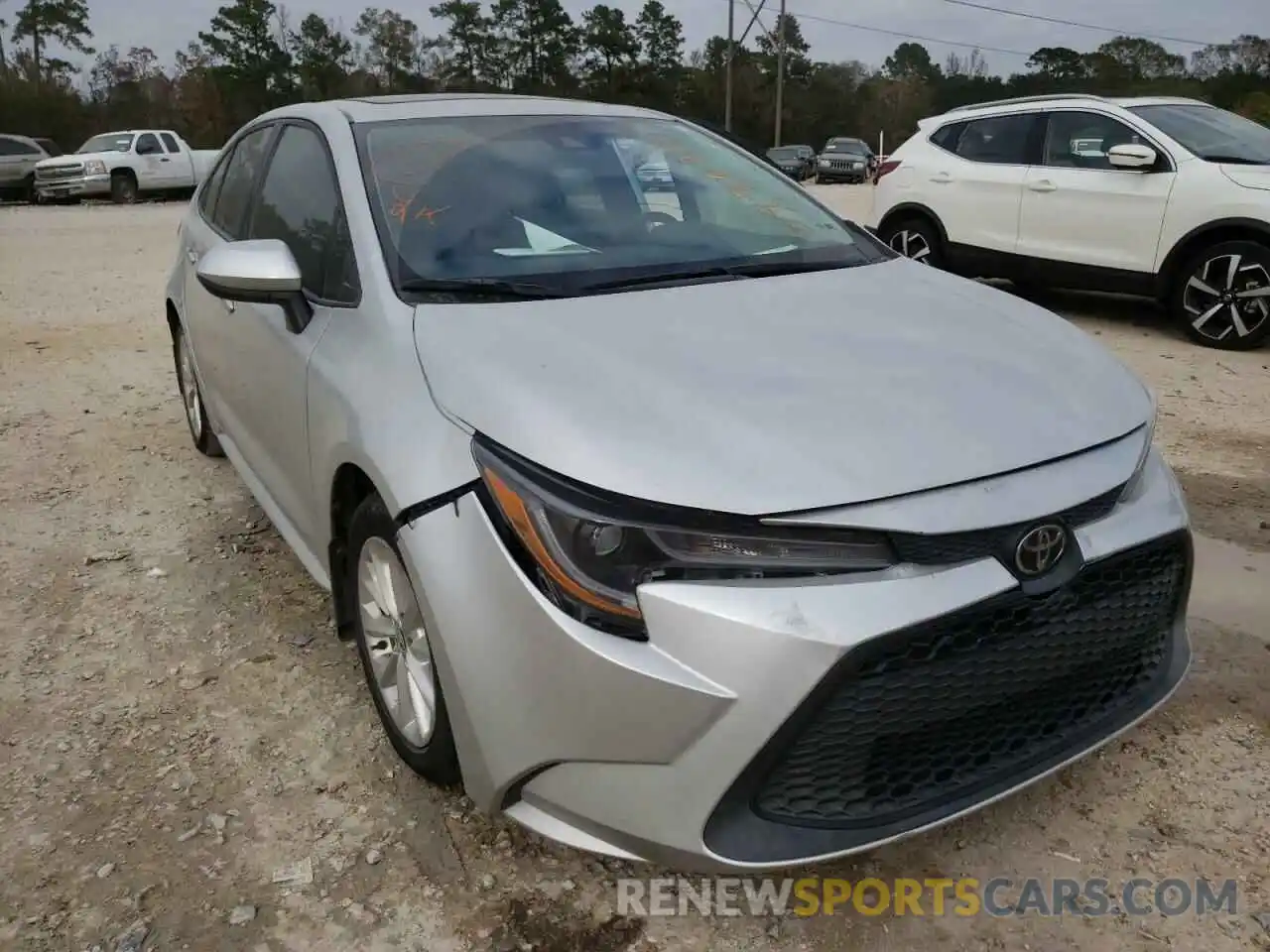 1 Photograph of a damaged car 5YFHPRAE1LP020054 TOYOTA COROLLA 2020