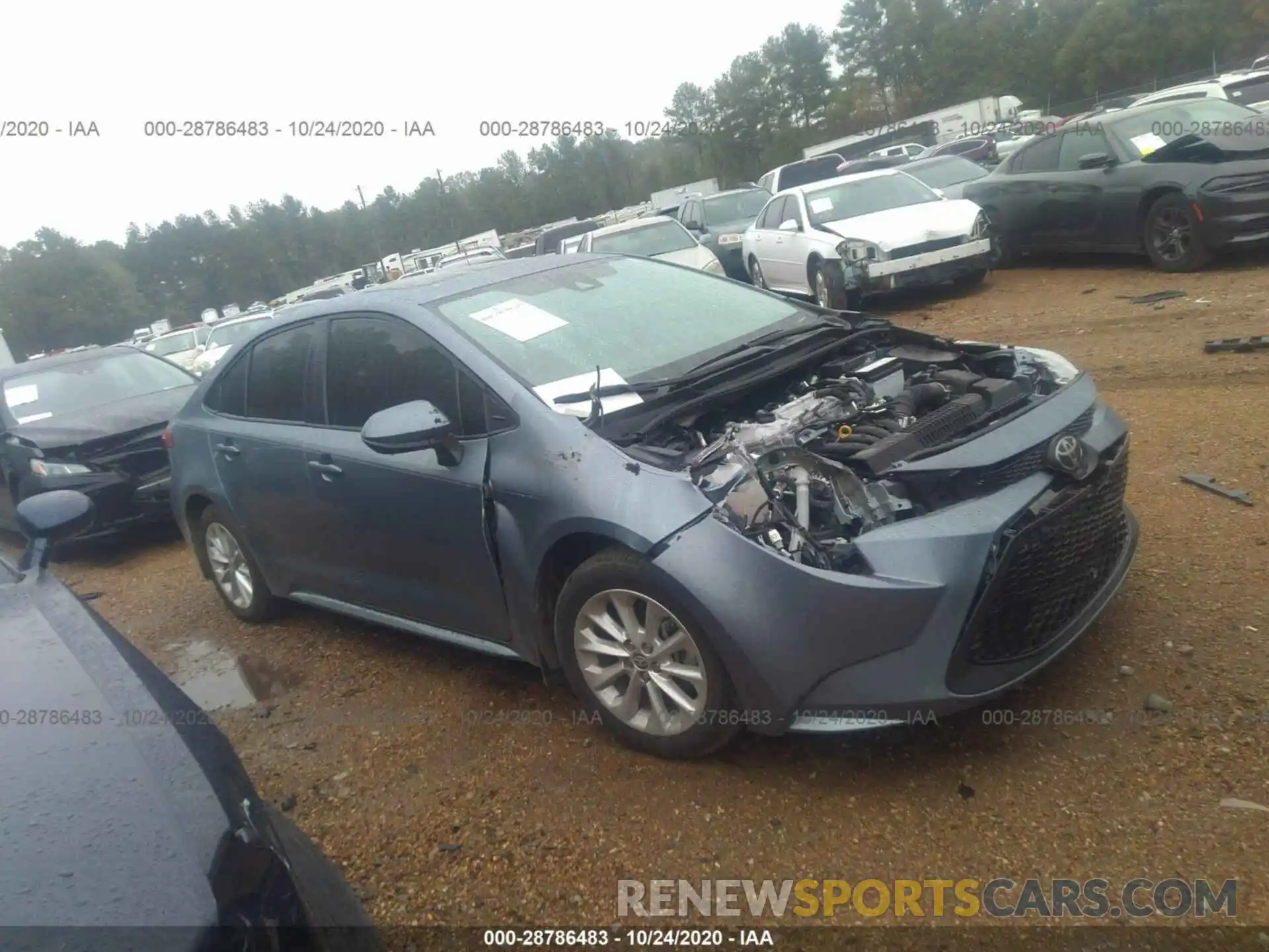 1 Photograph of a damaged car 5YFHPRAE1LP029983 TOYOTA COROLLA 2020