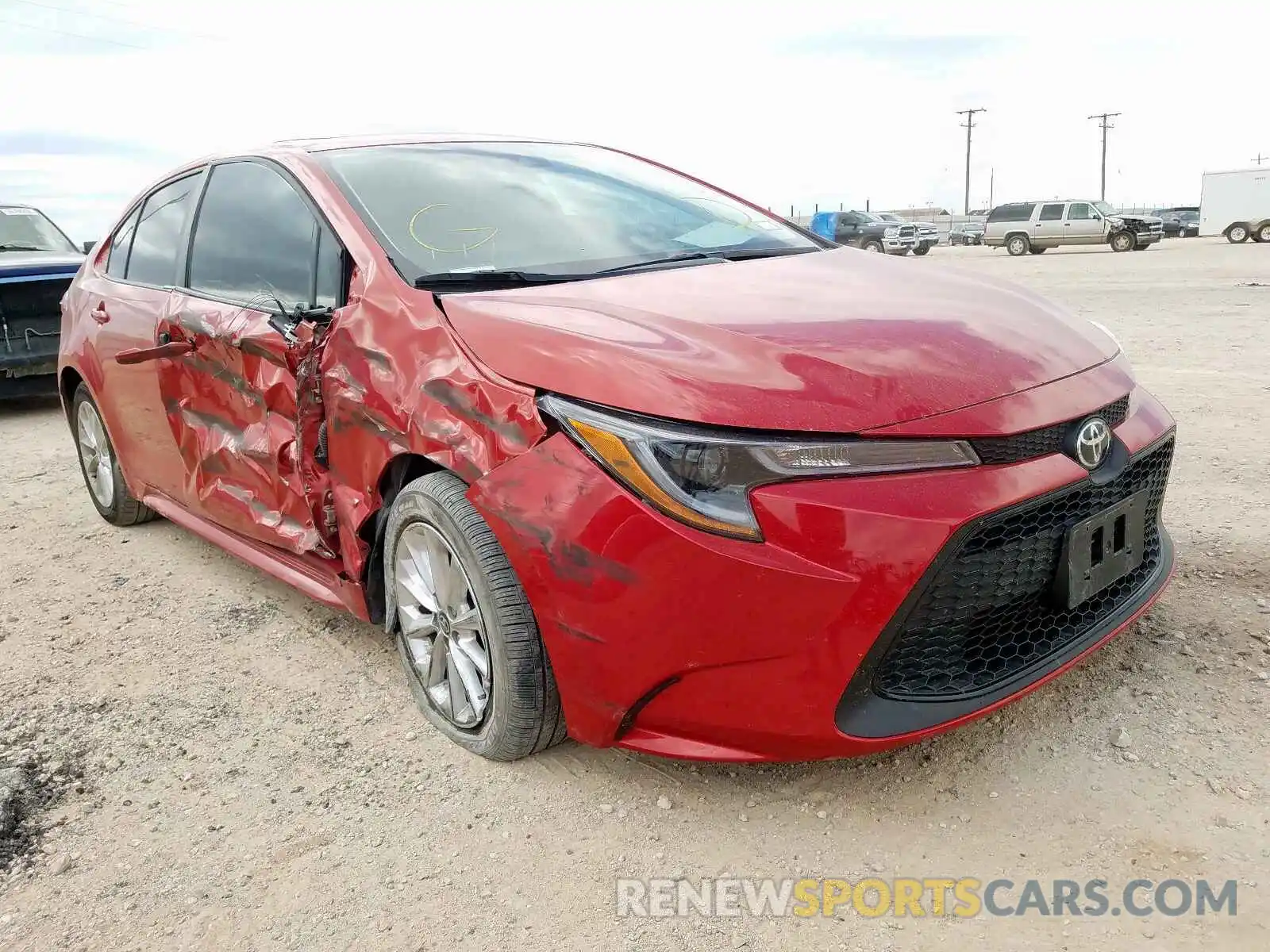 1 Photograph of a damaged car 5YFHPRAE1LP031006 TOYOTA COROLLA 2020