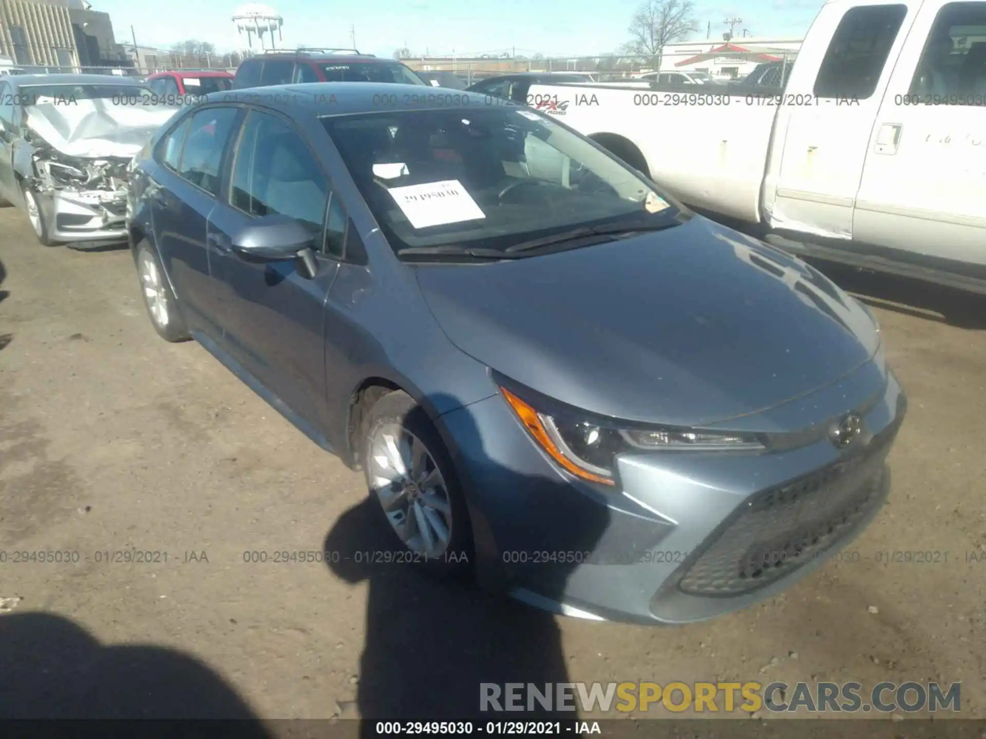 1 Photograph of a damaged car 5YFHPRAE1LP039493 TOYOTA COROLLA 2020