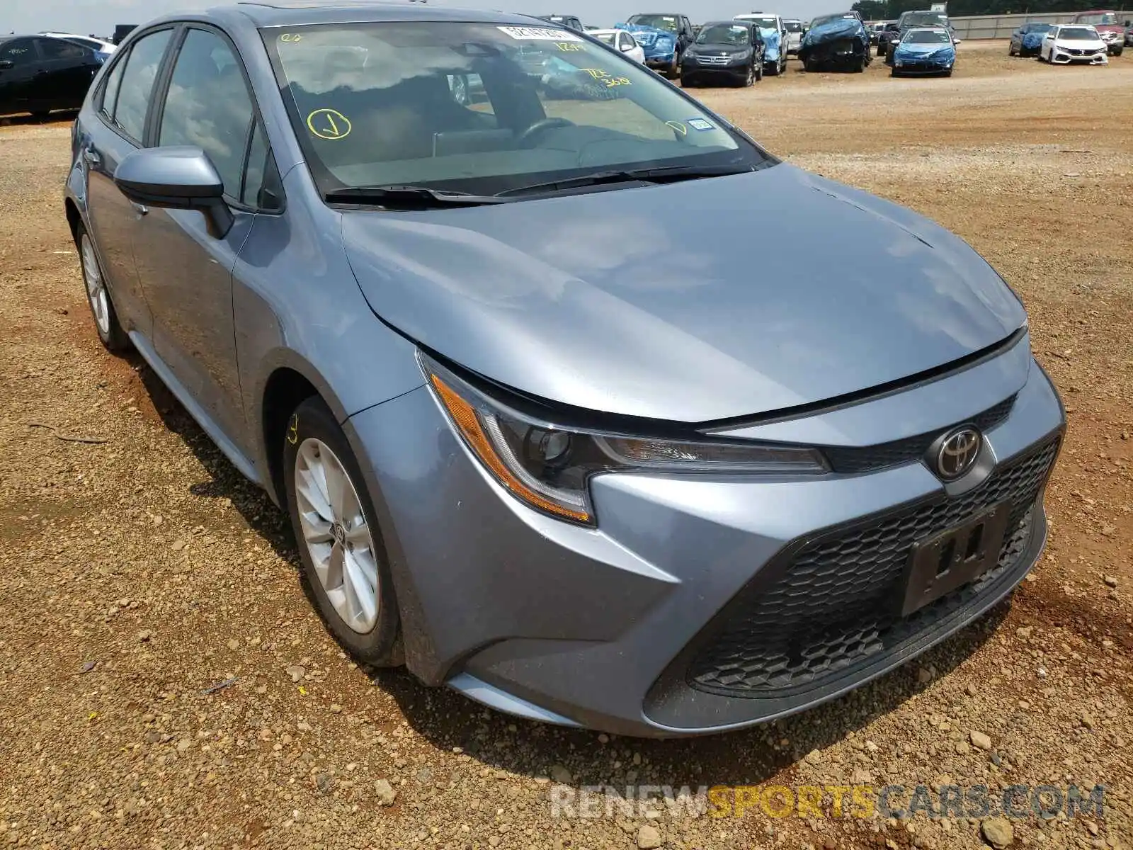 1 Photograph of a damaged car 5YFHPRAE1LP041244 TOYOTA COROLLA 2020