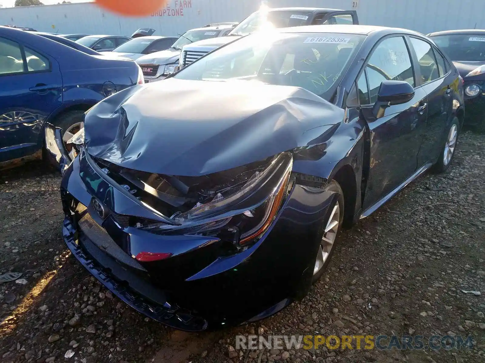 2 Photograph of a damaged car 5YFHPRAE2LP013775 TOYOTA COROLLA 2020