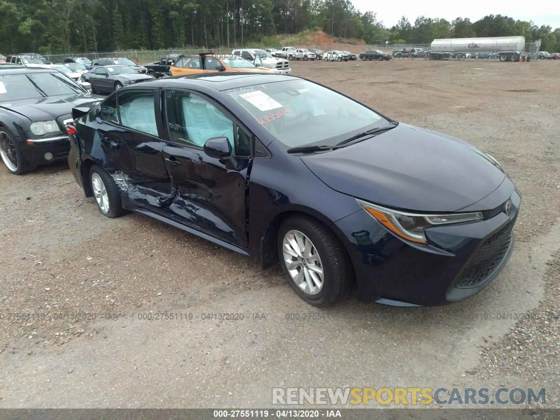 1 Photograph of a damaged car 5YFHPRAE2LP019267 TOYOTA COROLLA 2020