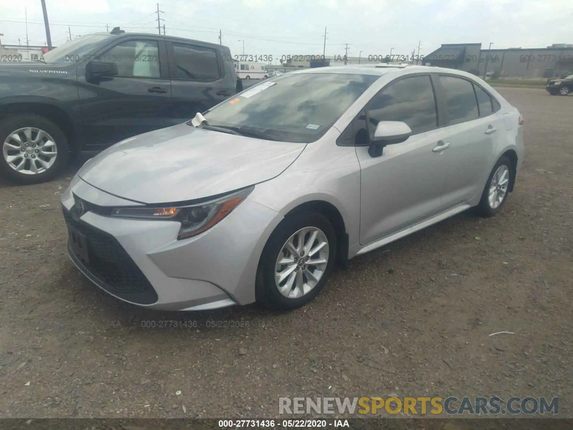 2 Photograph of a damaged car 5YFHPRAE2LP019821 TOYOTA COROLLA 2020