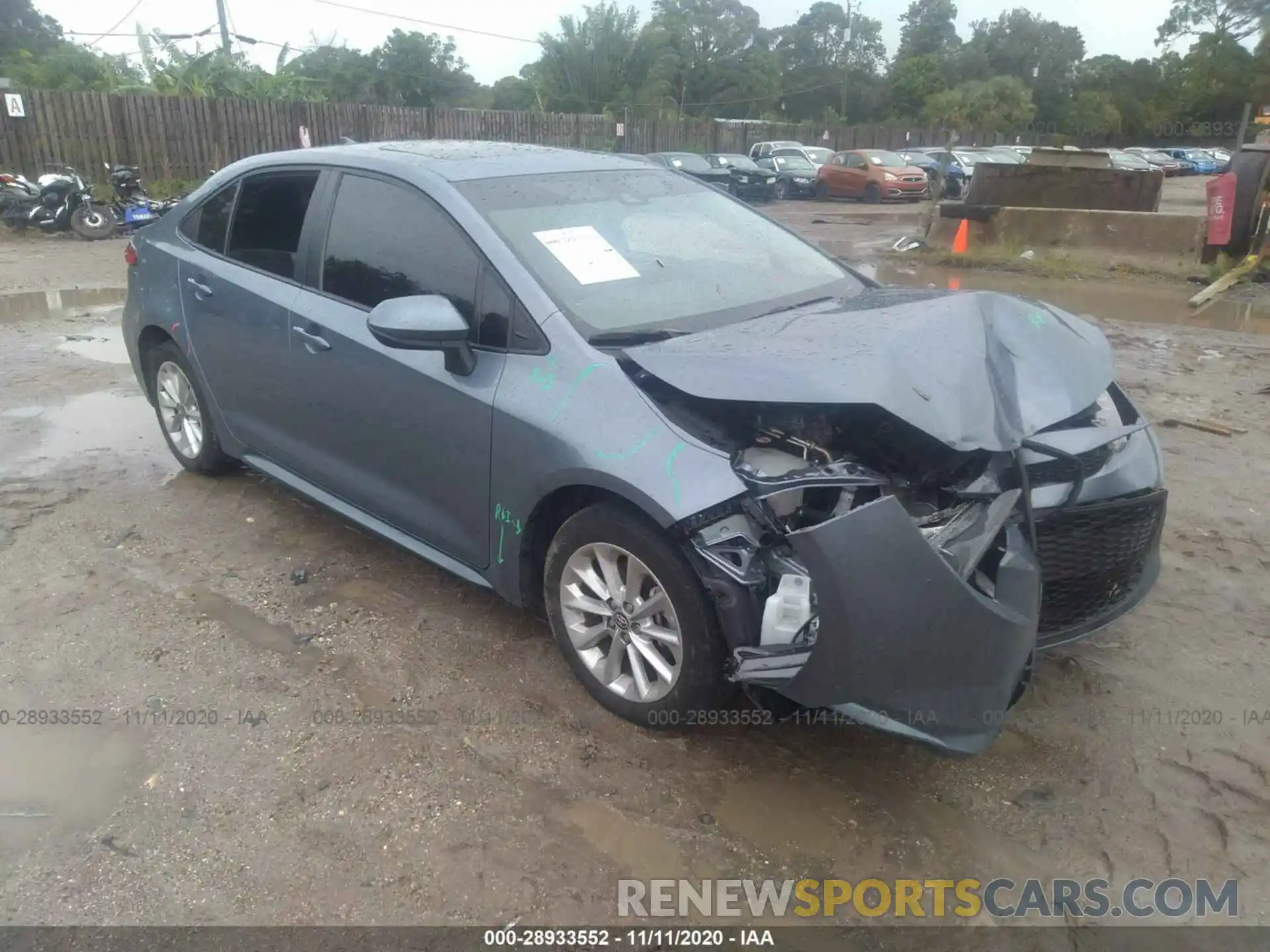 1 Photograph of a damaged car 5YFHPRAE2LP026042 TOYOTA COROLLA 2020