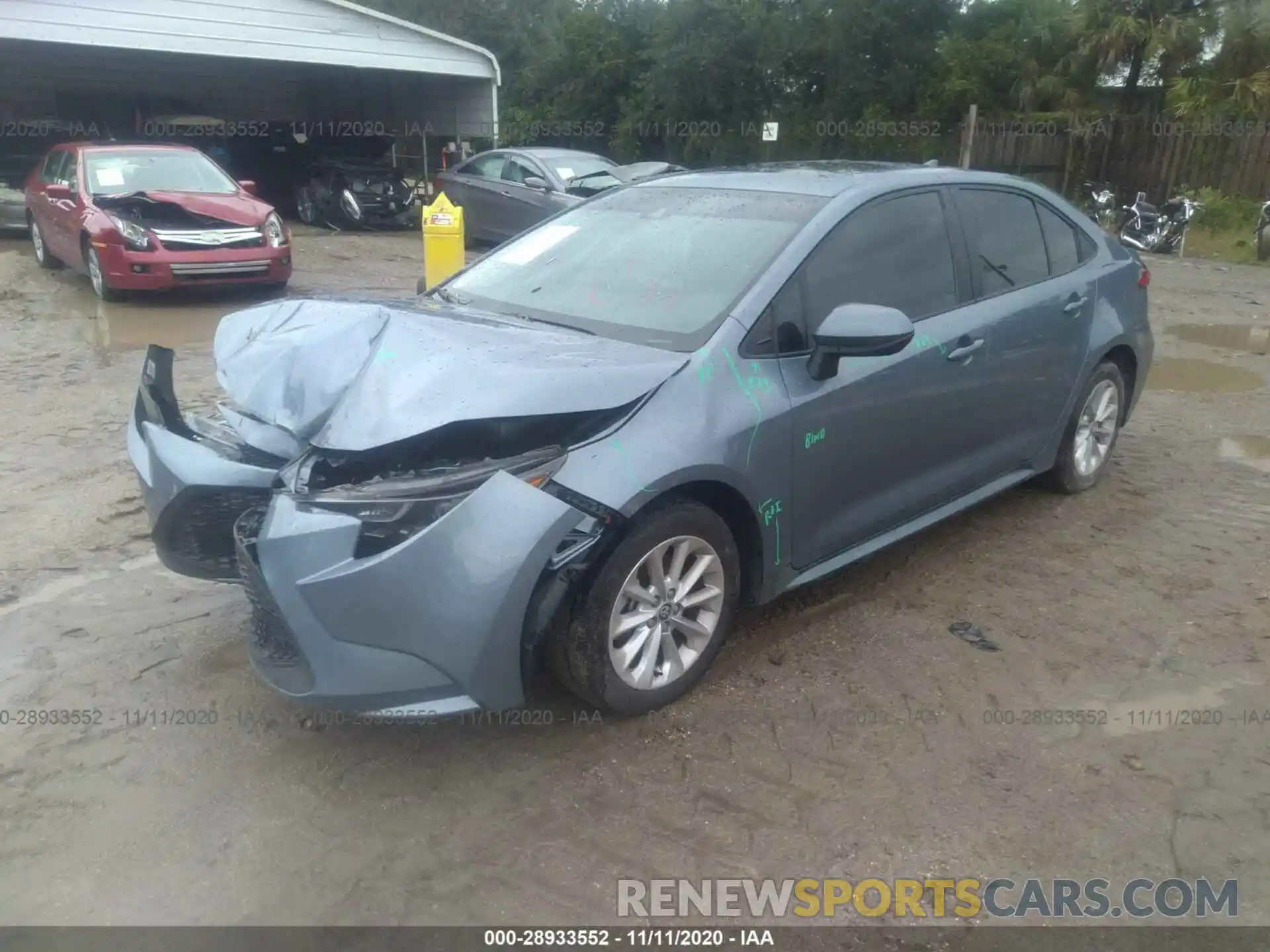 2 Photograph of a damaged car 5YFHPRAE2LP026042 TOYOTA COROLLA 2020