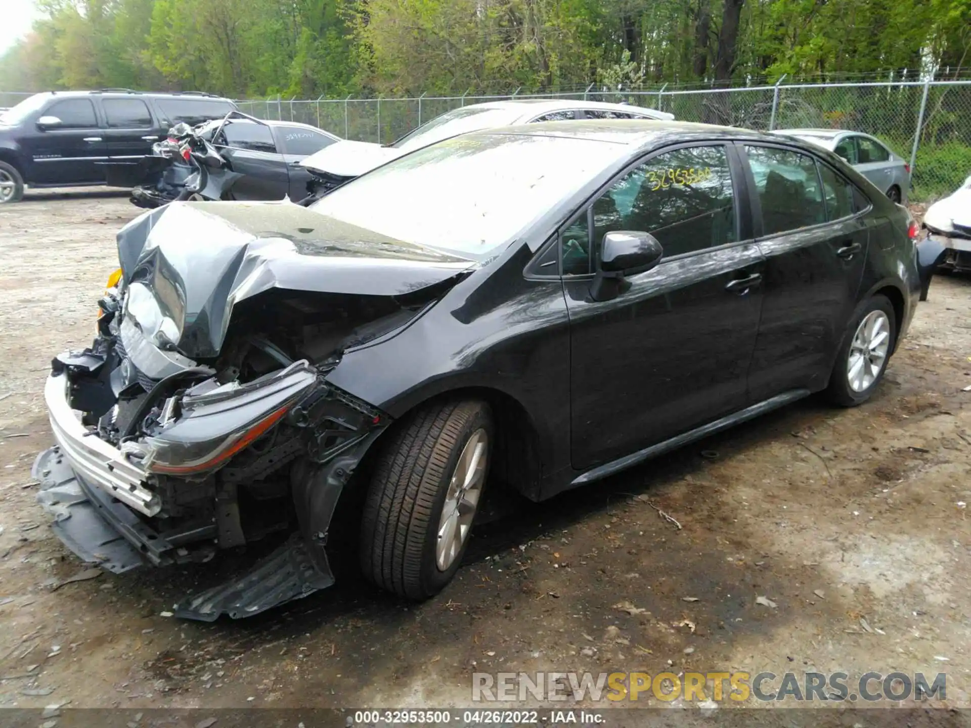 2 Photograph of a damaged car 5YFHPRAE2LP037784 TOYOTA COROLLA 2020