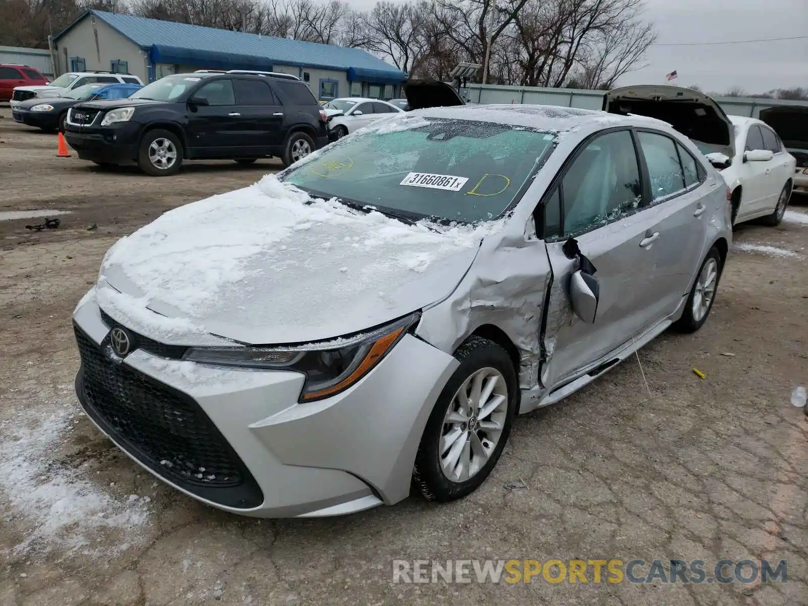 2 Photograph of a damaged car 5YFHPRAE3LP013445 TOYOTA COROLLA 2020