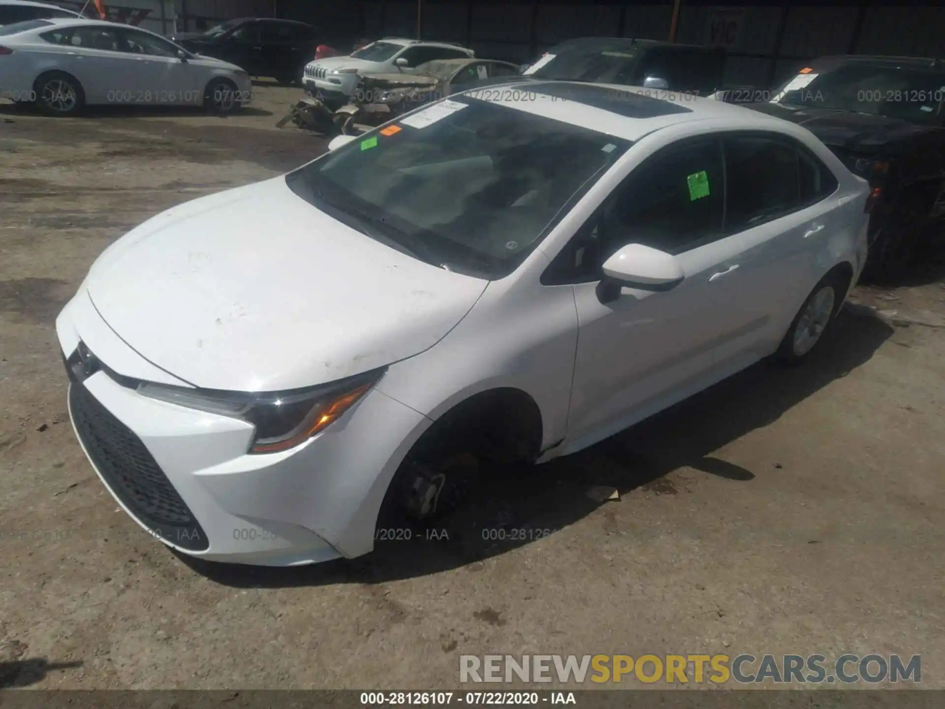 2 Photograph of a damaged car 5YFHPRAE3LP020895 TOYOTA COROLLA 2020