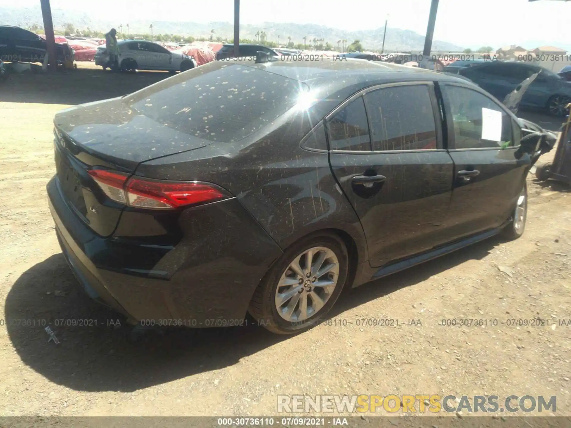 4 Photograph of a damaged car 5YFHPRAE3LP043125 TOYOTA COROLLA 2020