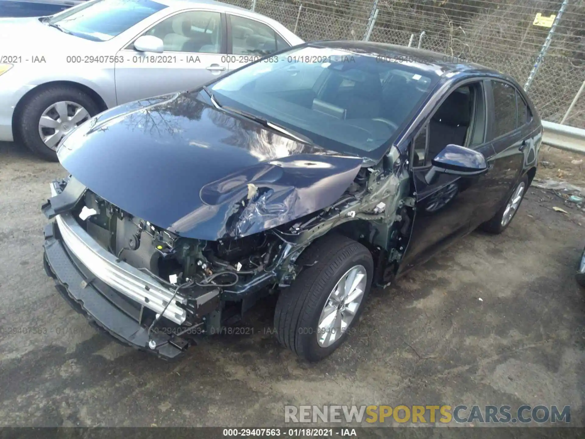 2 Photograph of a damaged car 5YFHPRAE3LP086542 TOYOTA COROLLA 2020